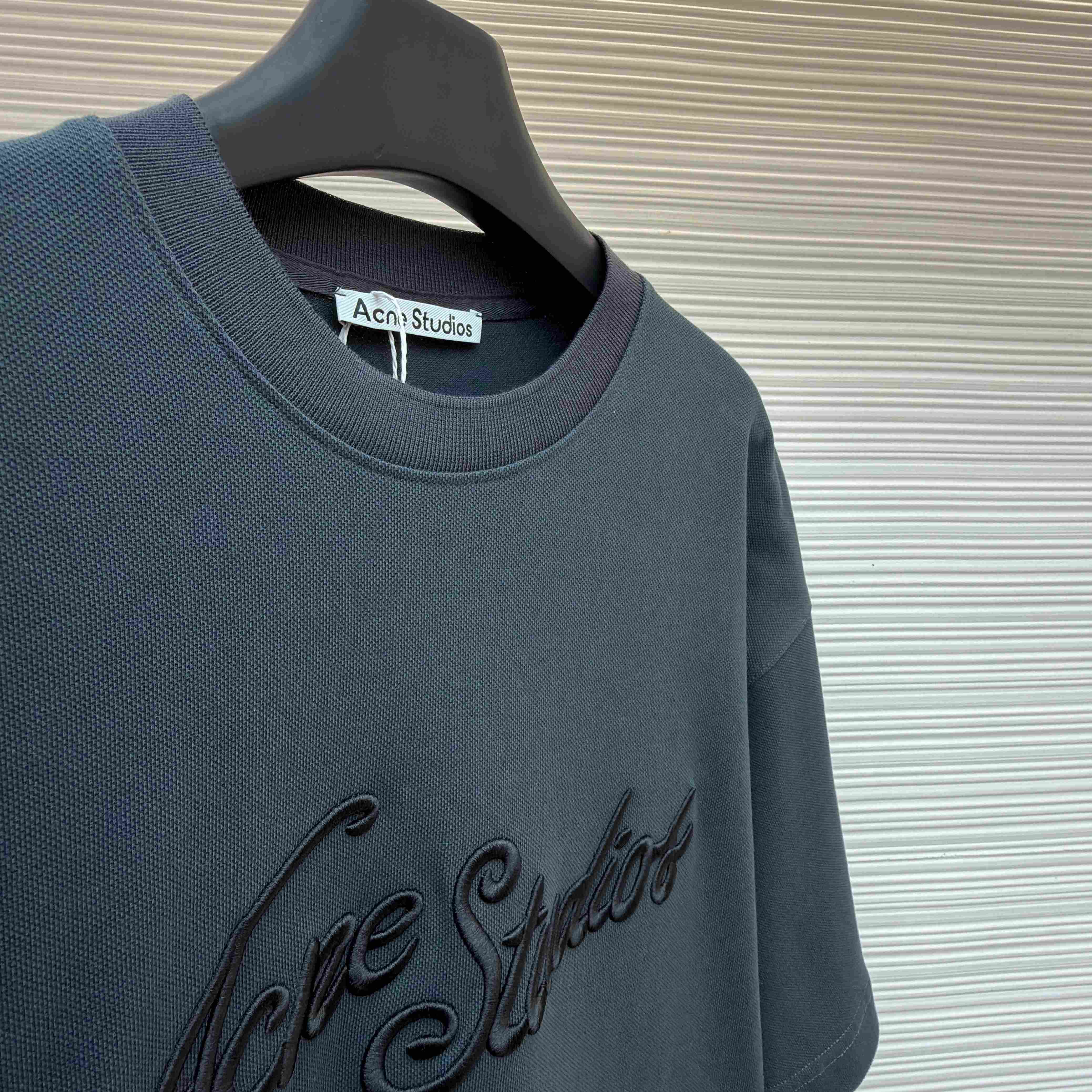 Acne Studios  Embroidered Logo T-shirt - FashionPlug