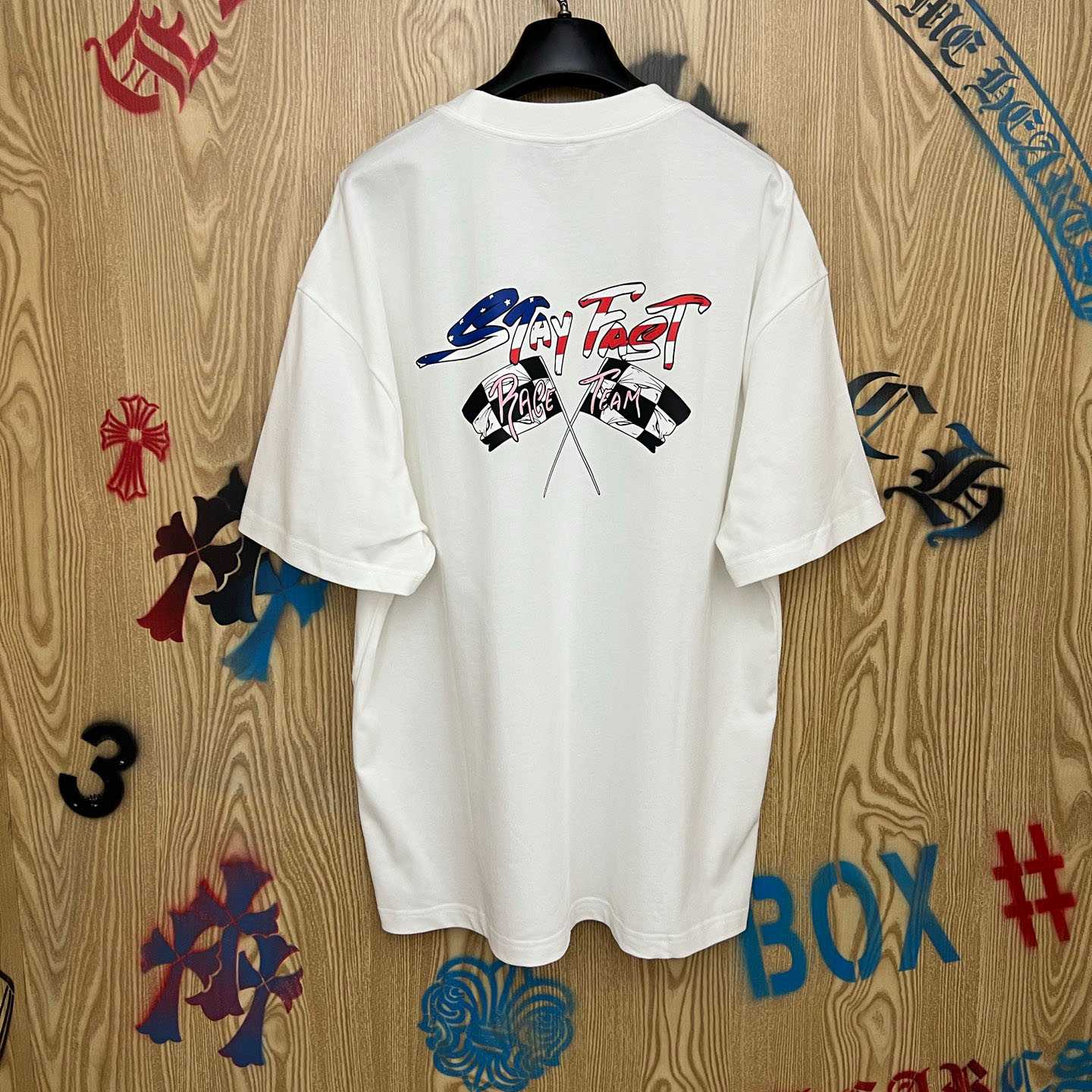 Chrome Hearts Matty Boy Stay Fast Tee 'White' - FashionPlug