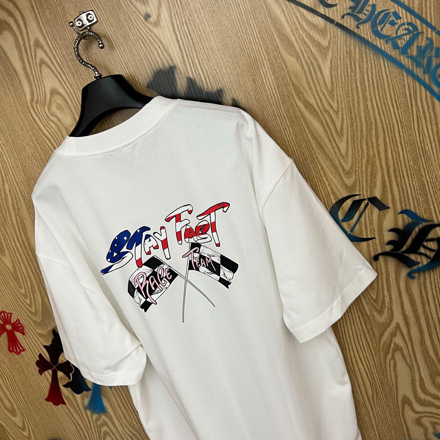 Chrome Hearts Matty Boy Stay Fast Tee 'White' - FashionPlug