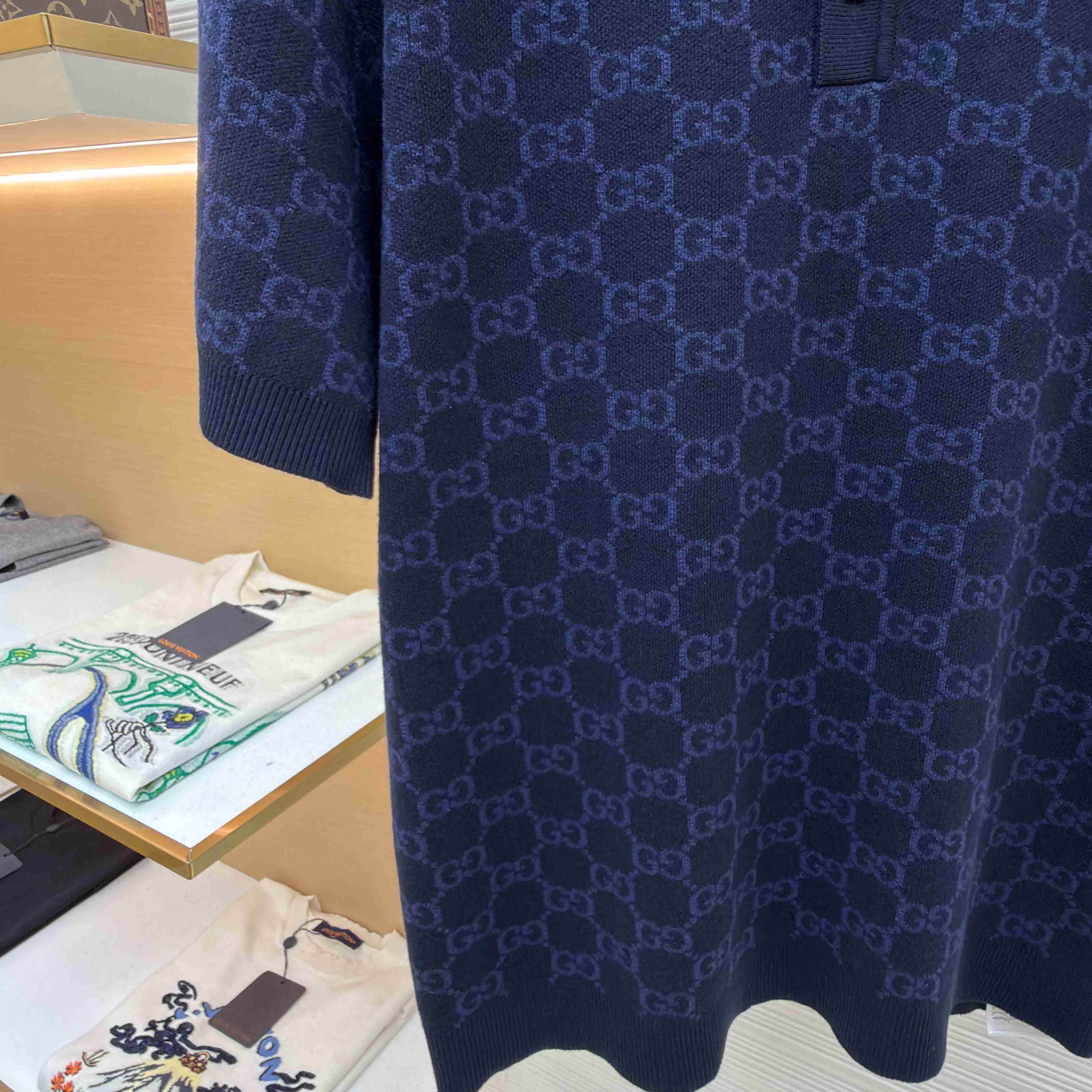 Gucci GG Cotton Silk Jacquard Polo Shirt - FashionPlug