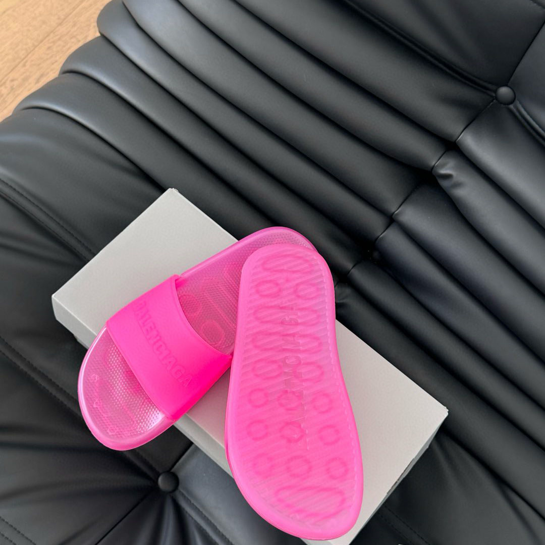 Balenciaga Pool Transparent Slide Sandal - FashionPlug