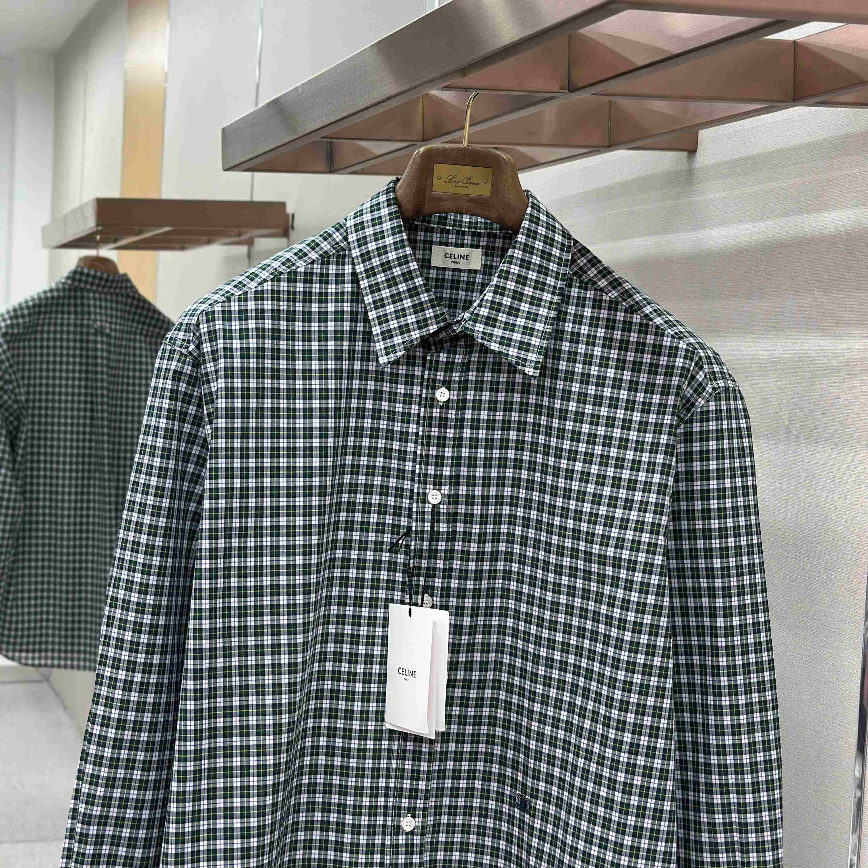 Celine Shirt IN Tartan Cotton Cloth - FashionPlug