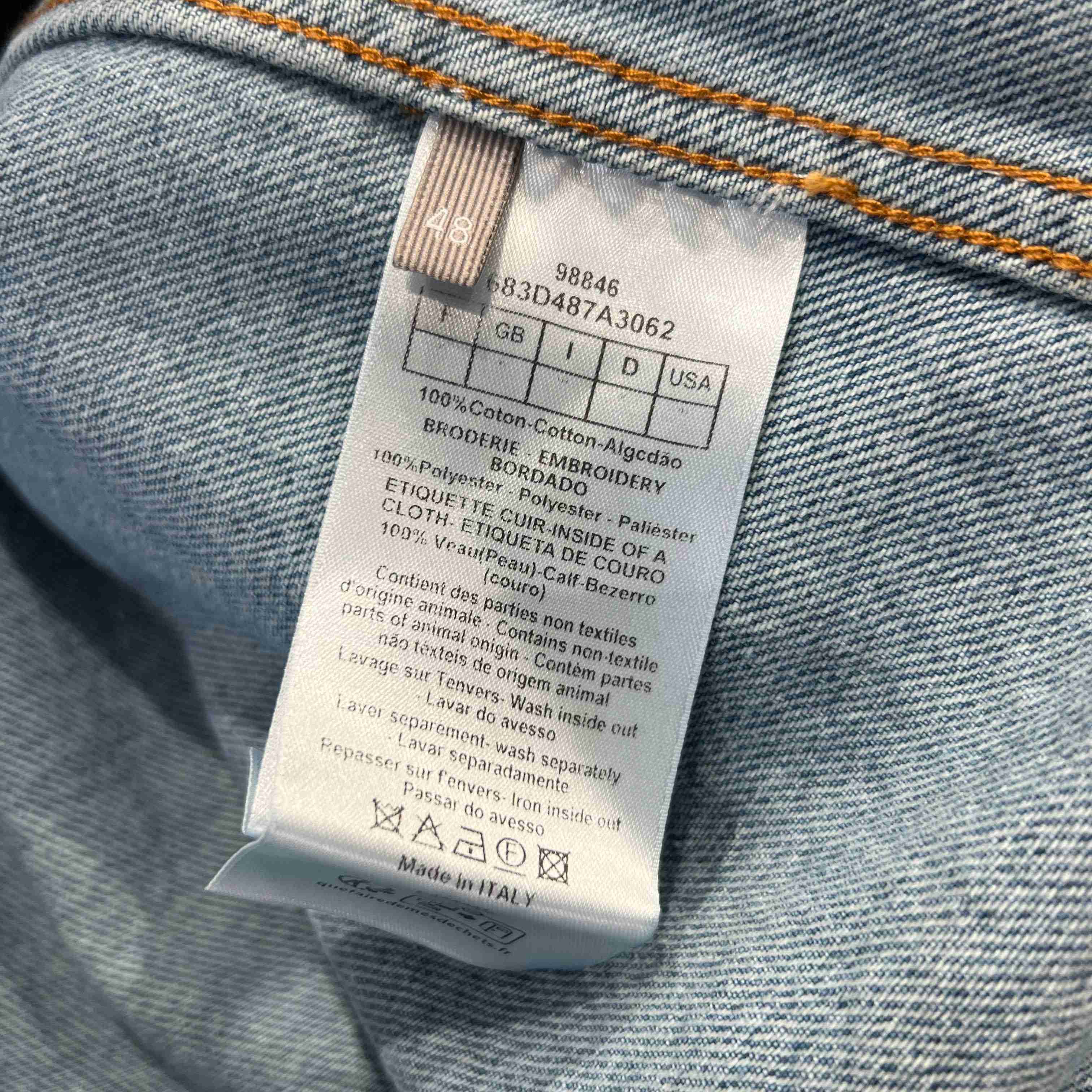 Dior Zipped Jacket Blue Cotton Twill - FashionPlug