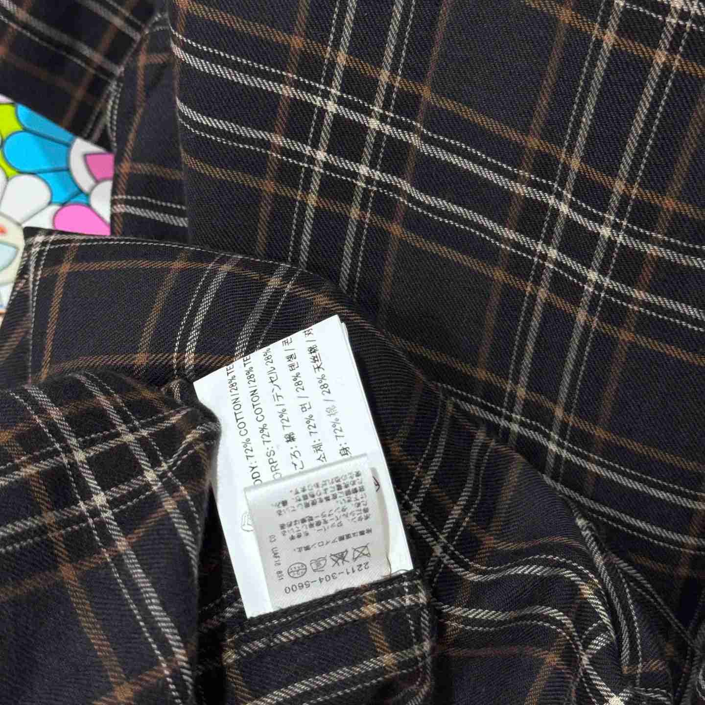 Chrome Hearts  Short Sleeve Flannel Zip Up Shirt - FashionPlug