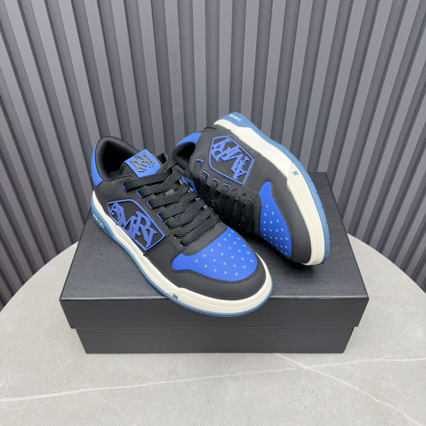 Amiri Classic Low 'True Blue' Sneakers - FashionPlug