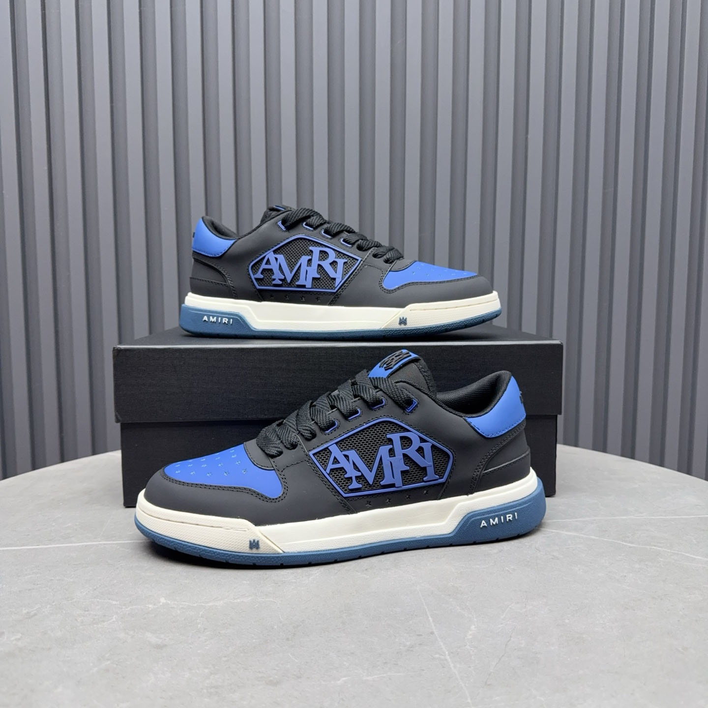 Amiri Classic Low 'True Blue' Sneakers - FashionPlug