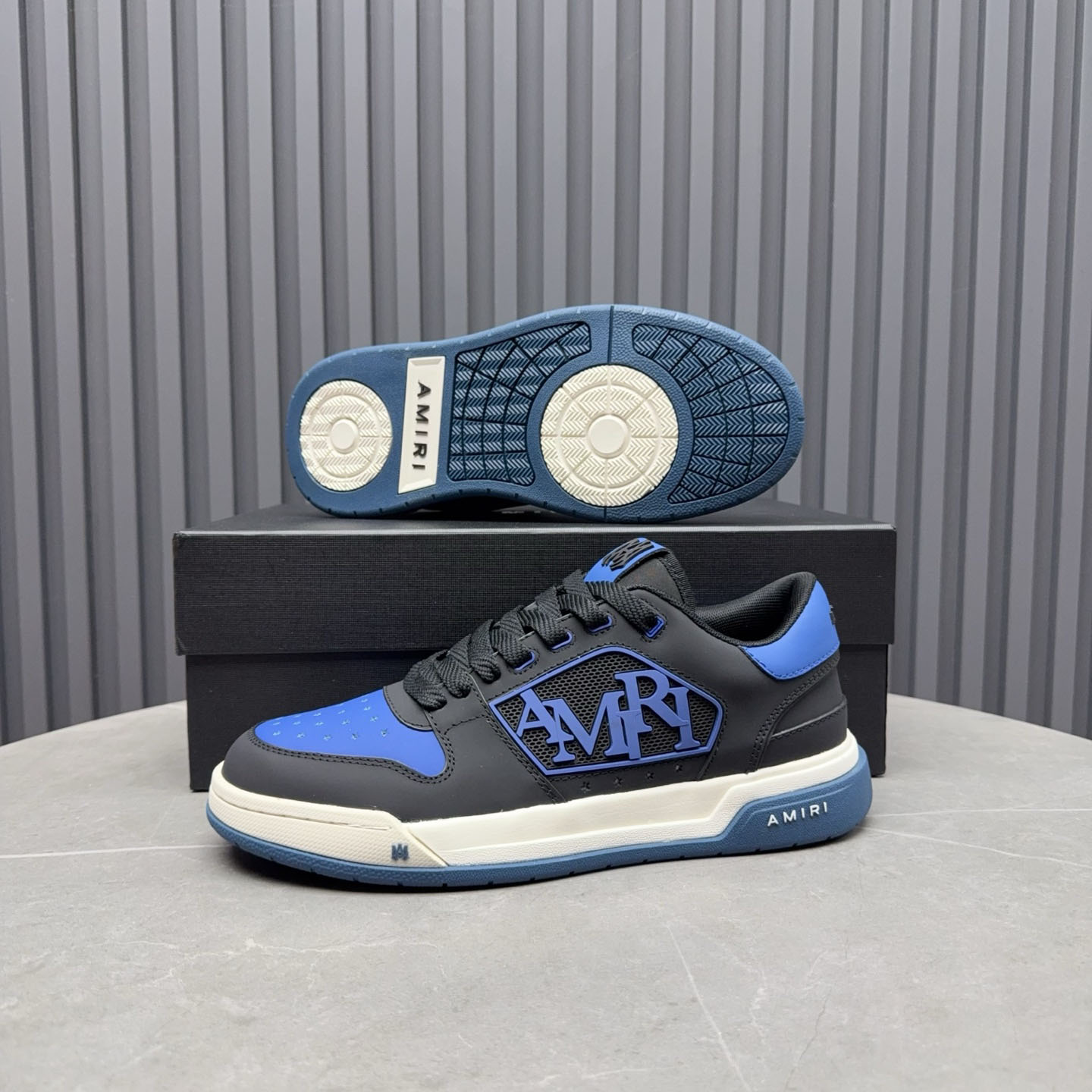 Amiri Classic Low 'True Blue' Sneakers - FashionPlug