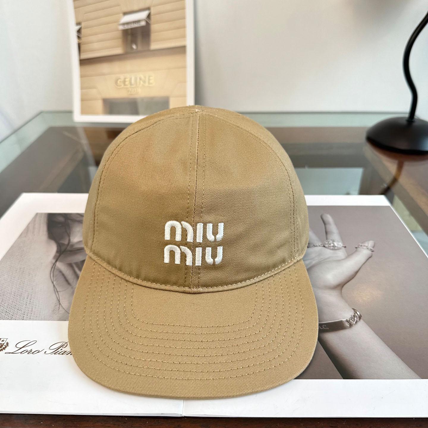 Miu Miu Denim Baseball Cap - FashionPlug