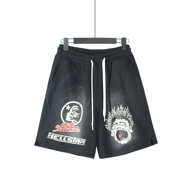 Hellstar Studios Records Shorts - FashionPlug
