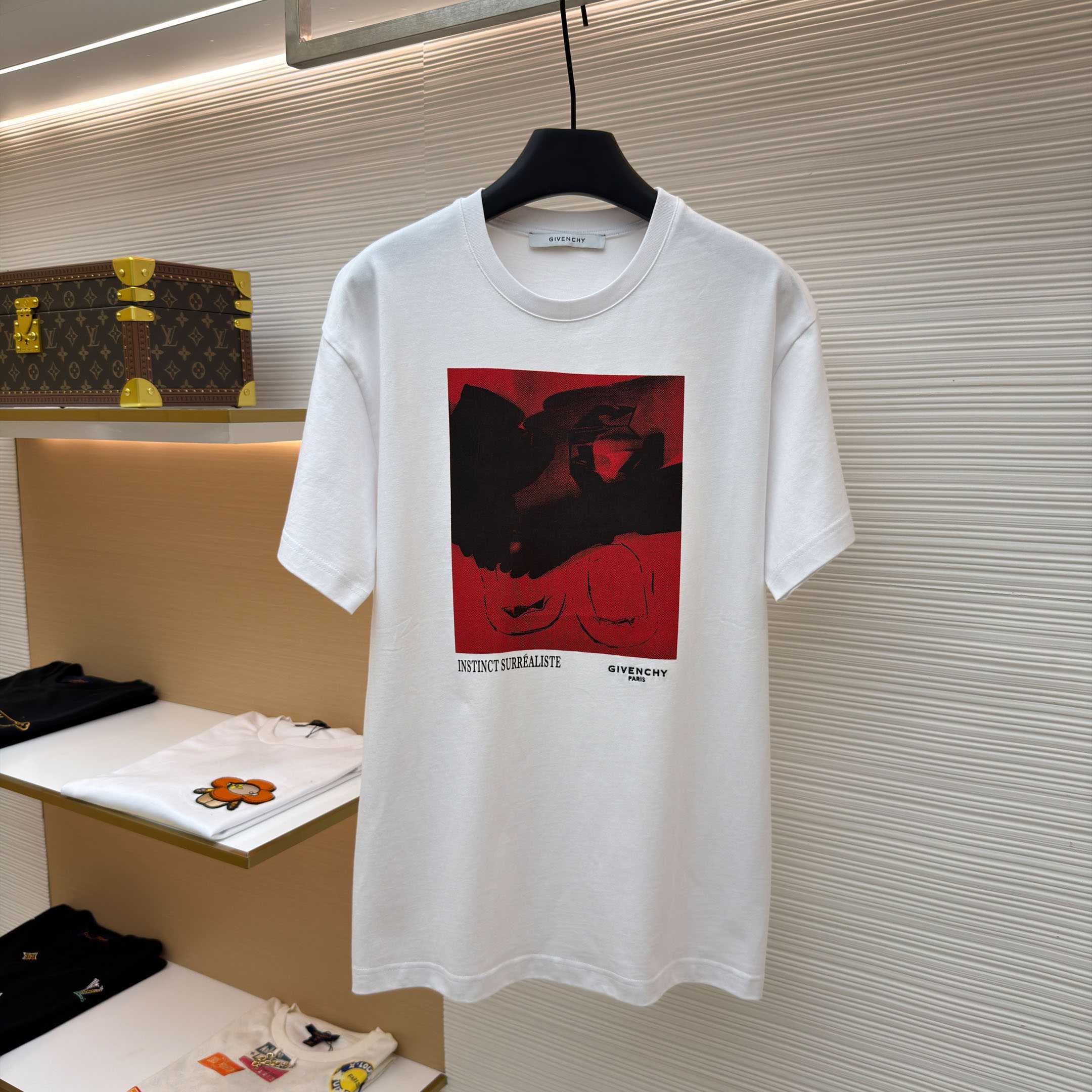 Givenchy T-shirt In Cotton With Surrealism Print - FashionPlug