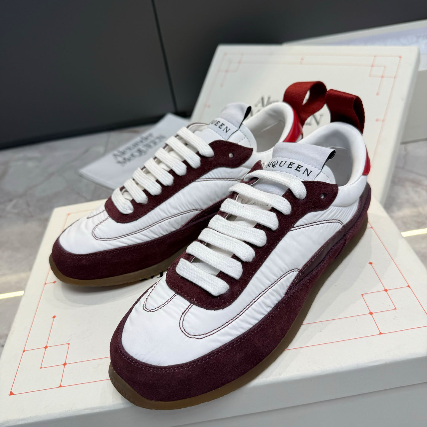 Alexander McQueen EC1 Sneaker In Beige/Brown - FashionPlug