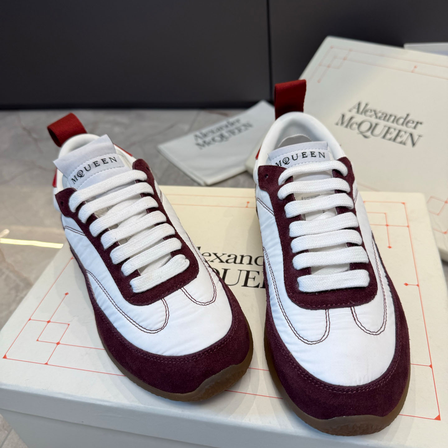 Alexander McQueen EC1 Sneaker In Beige/Brown - FashionPlug