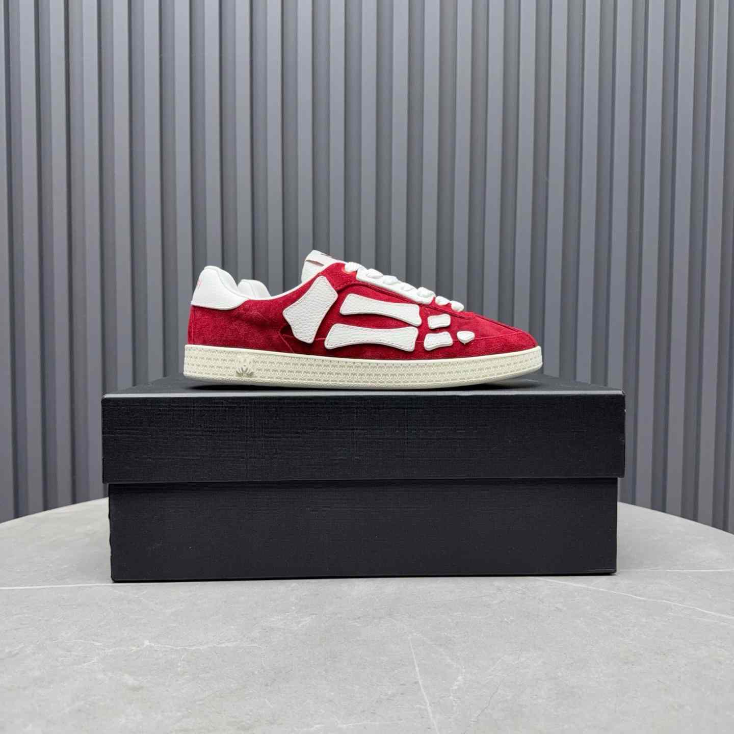Amiri Pacific 'Bones - Varsity Red' Sneakers - FashionPlug