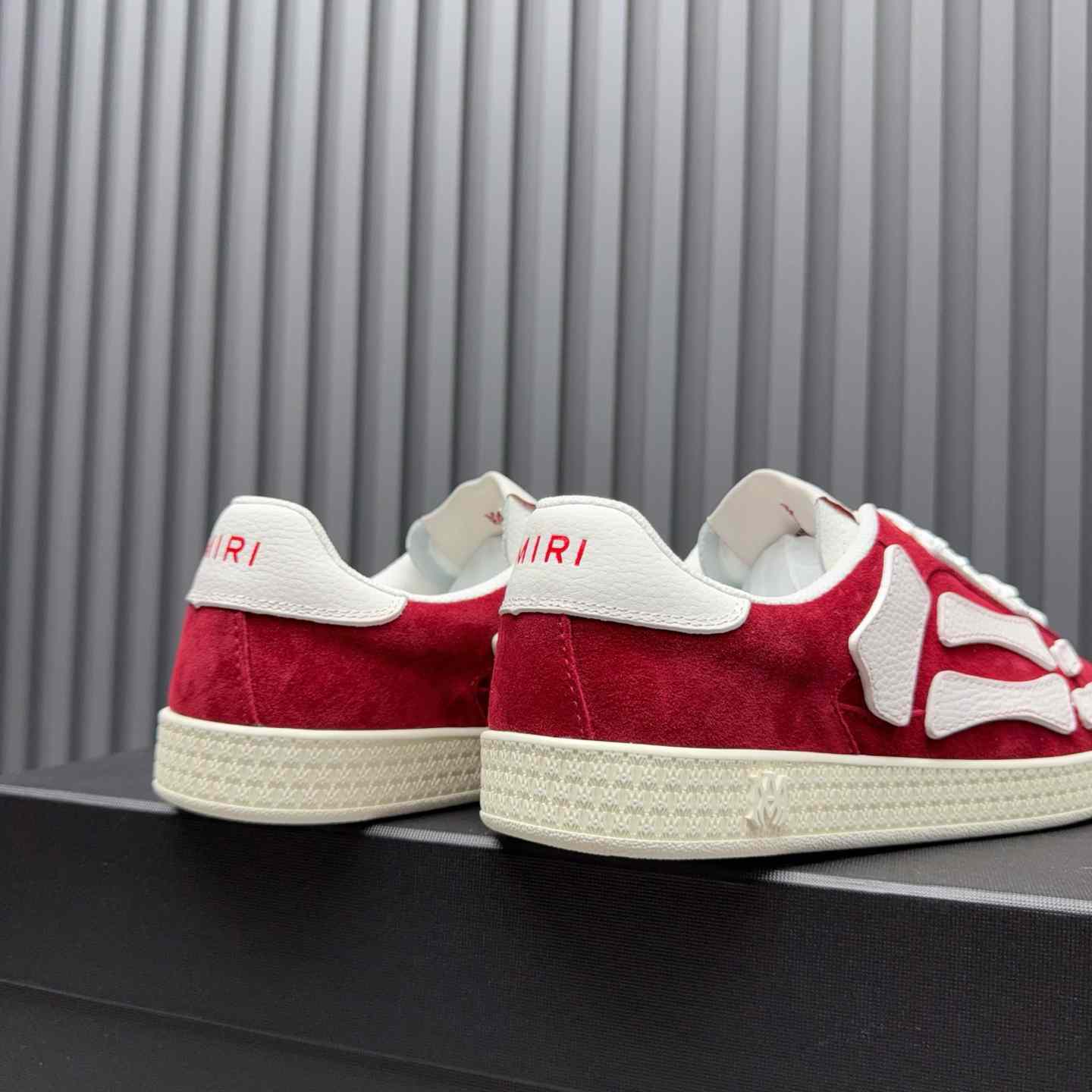 Amiri Pacific 'Bones - Varsity Red' Sneakers - FashionPlug