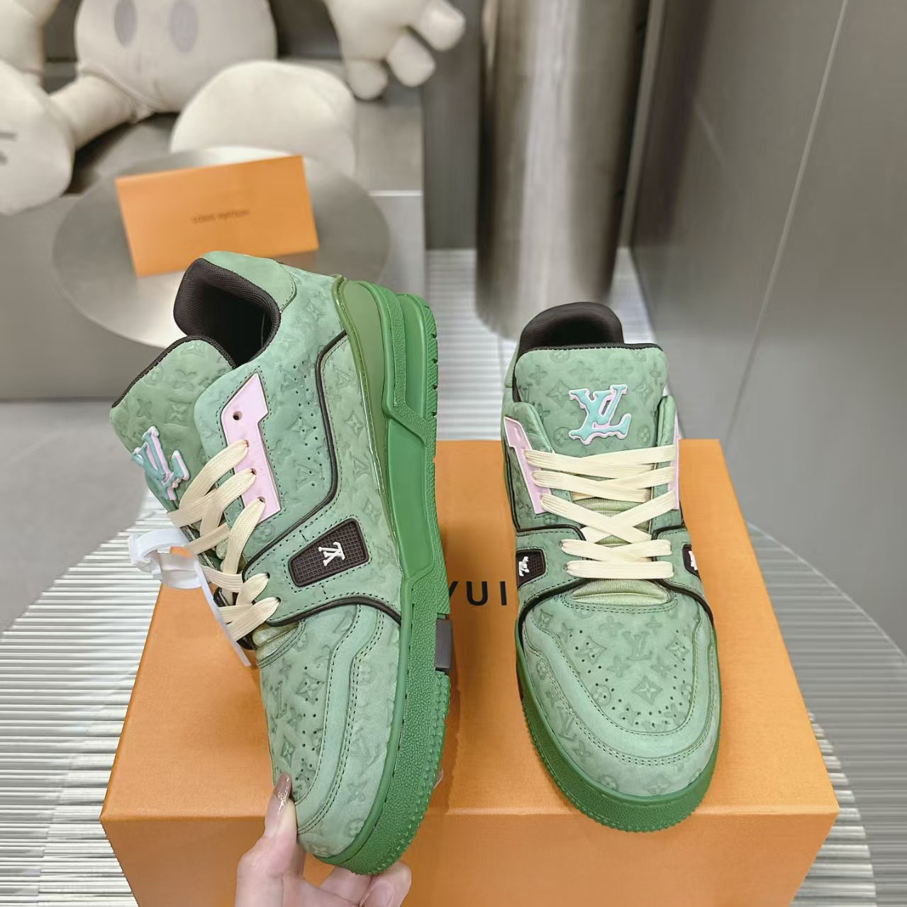 Louis Vuitton  Tyler, The Creator x Louis Vuitton Trainer 'Green' - FashionPlug