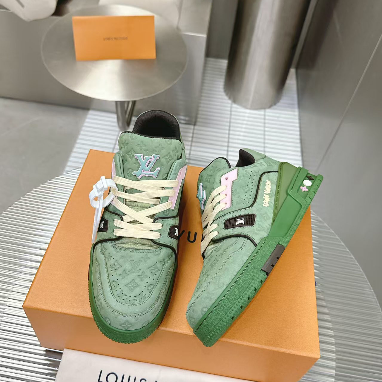Louis Vuitton  Tyler, The Creator x Louis Vuitton Trainer 'Green' - FashionPlug