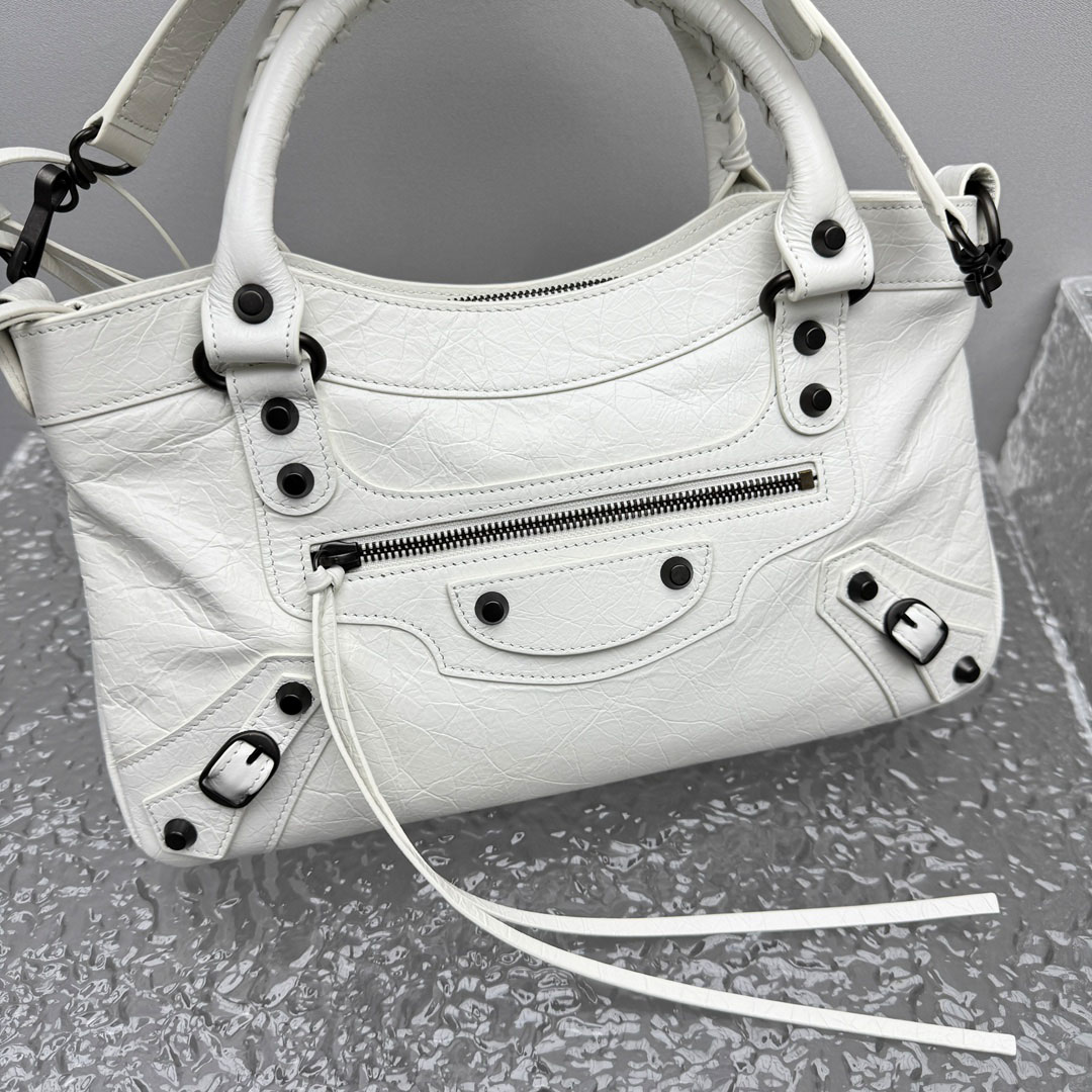 Balenciaga Le City First Bag In White - FashionPlug