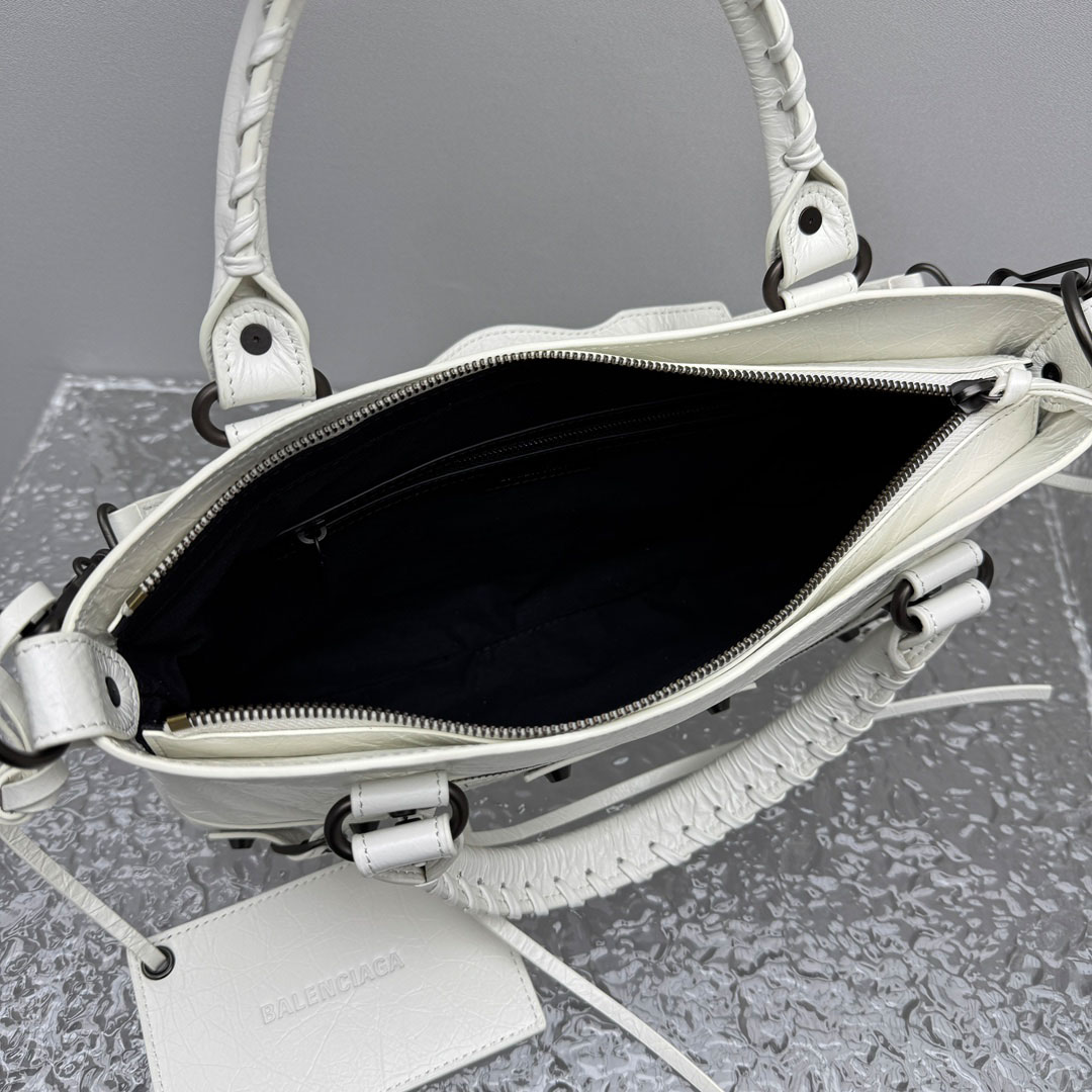 Balenciaga Le City First Bag In White - FashionPlug