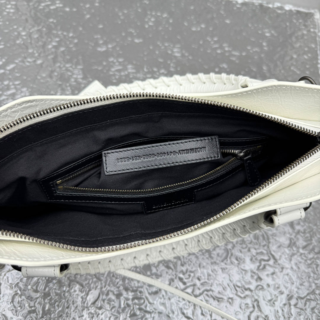Balenciaga Le City First Bag In White - FashionPlug