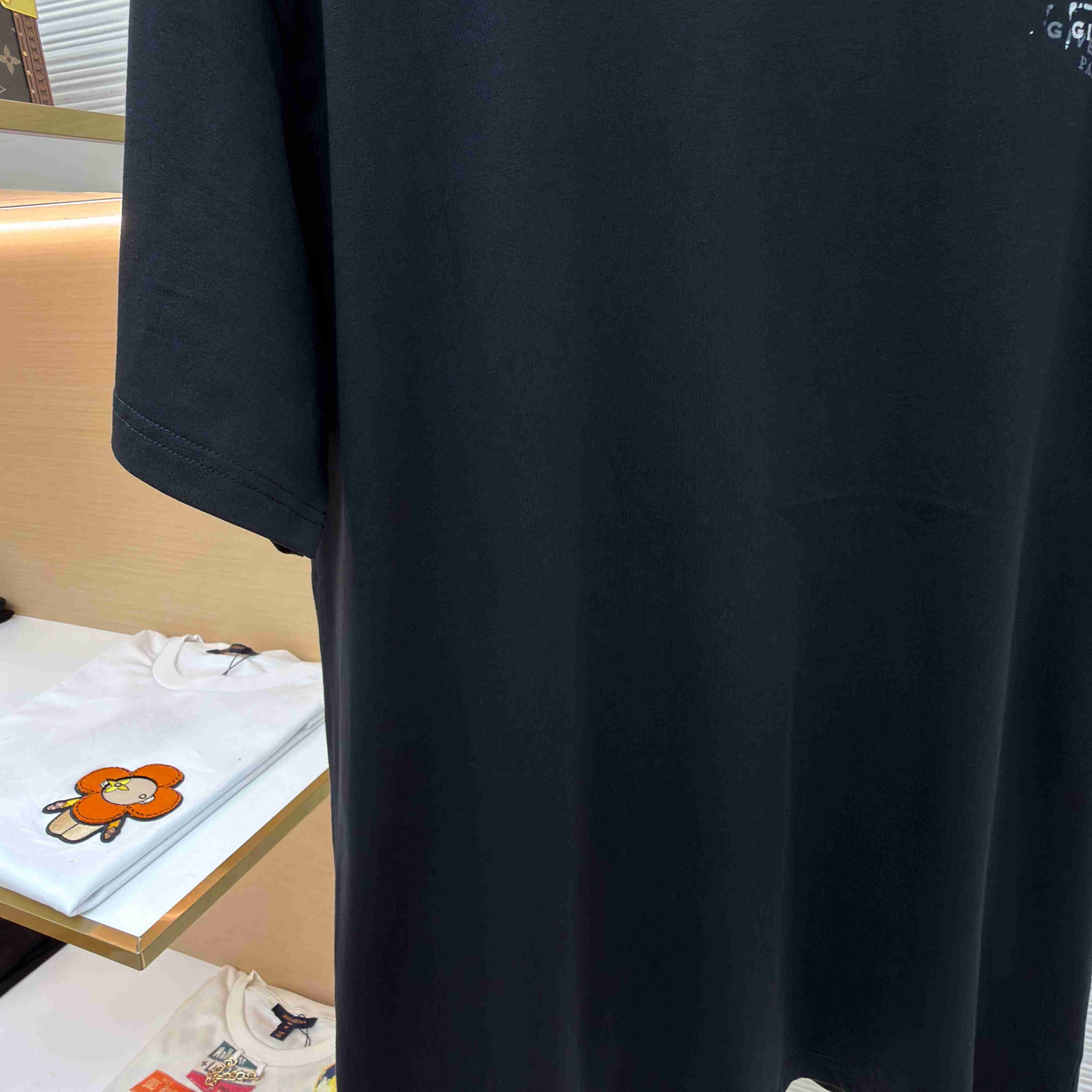 Givenchy Black  Stamp Print T-shirt - FashionPlug