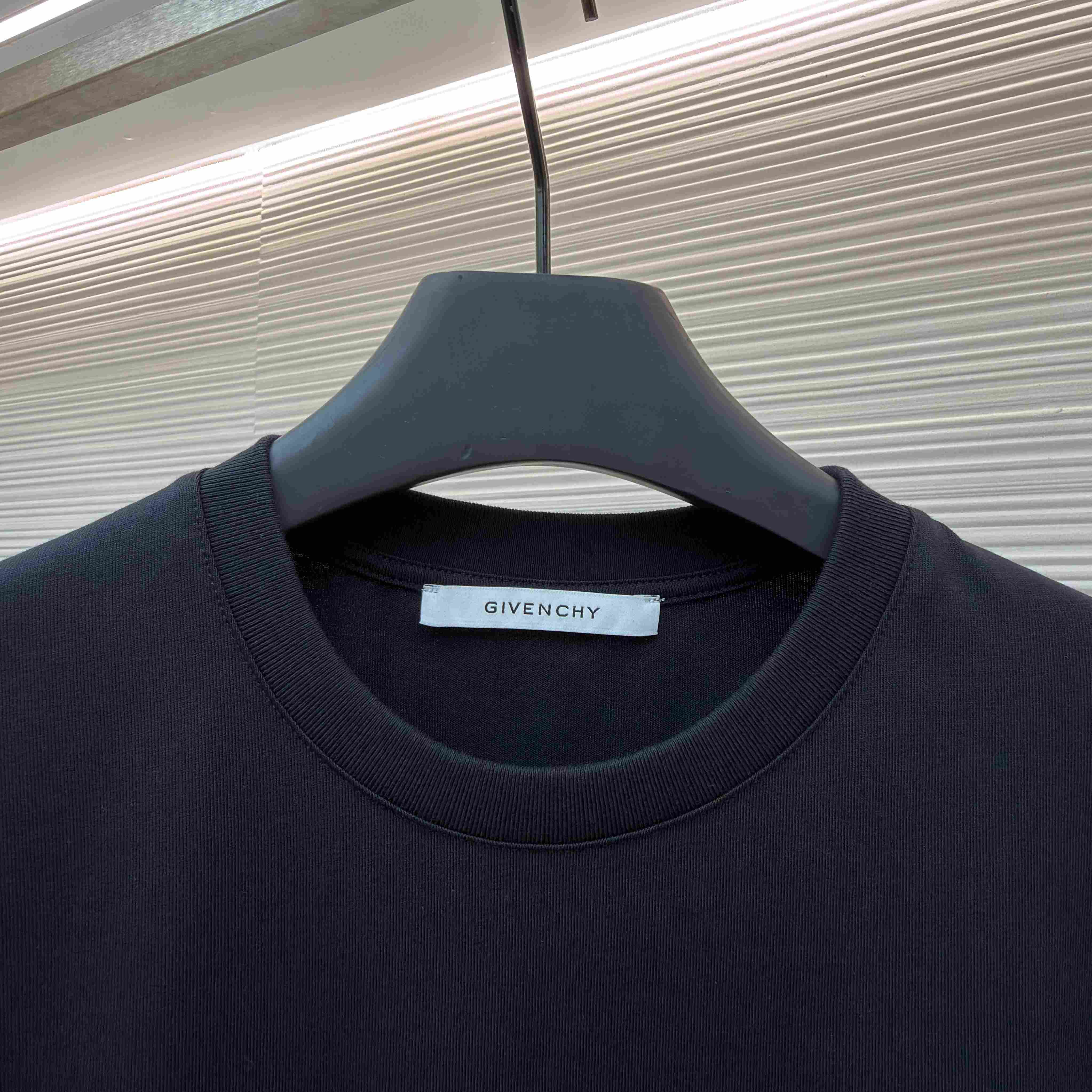 Givenchy Black  Stamp Print T-shirt - FashionPlug