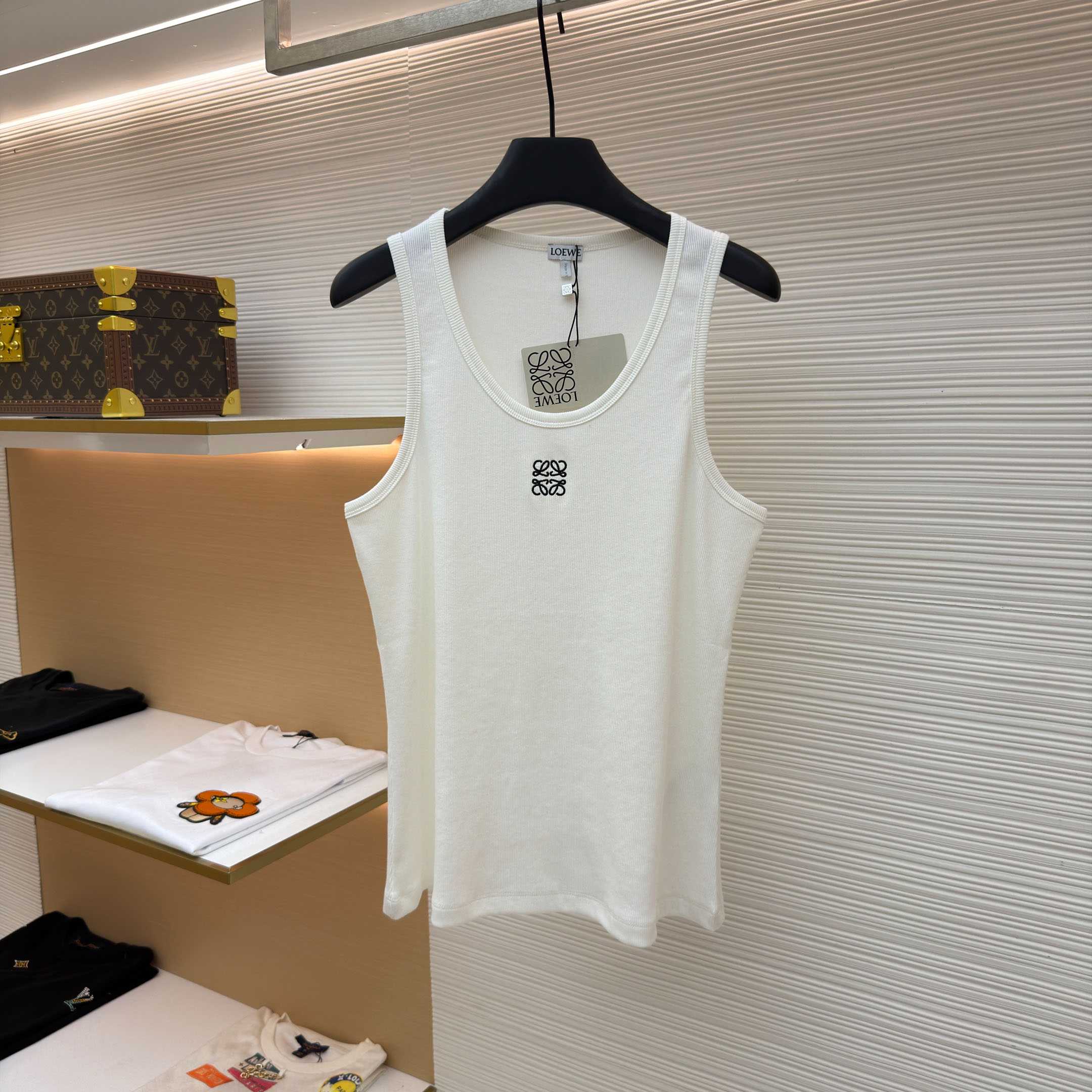 Loewe Anagram Tank Top 'White' - FashionPlug