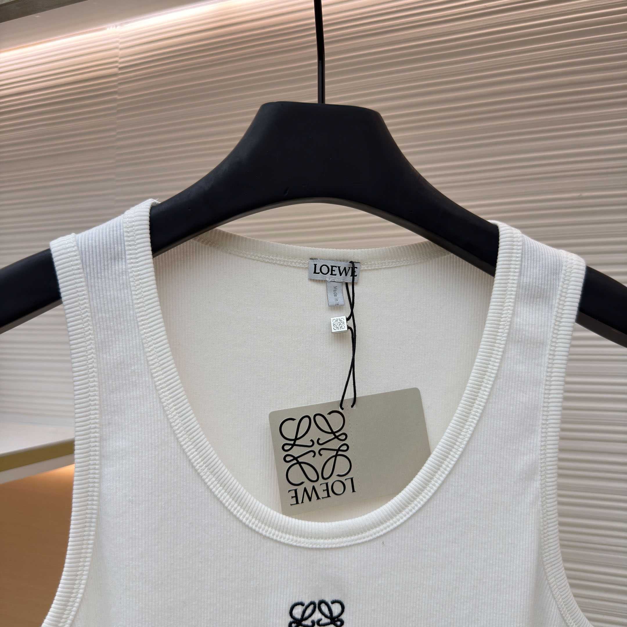 Loewe Anagram Tank Top 'White' - FashionPlug
