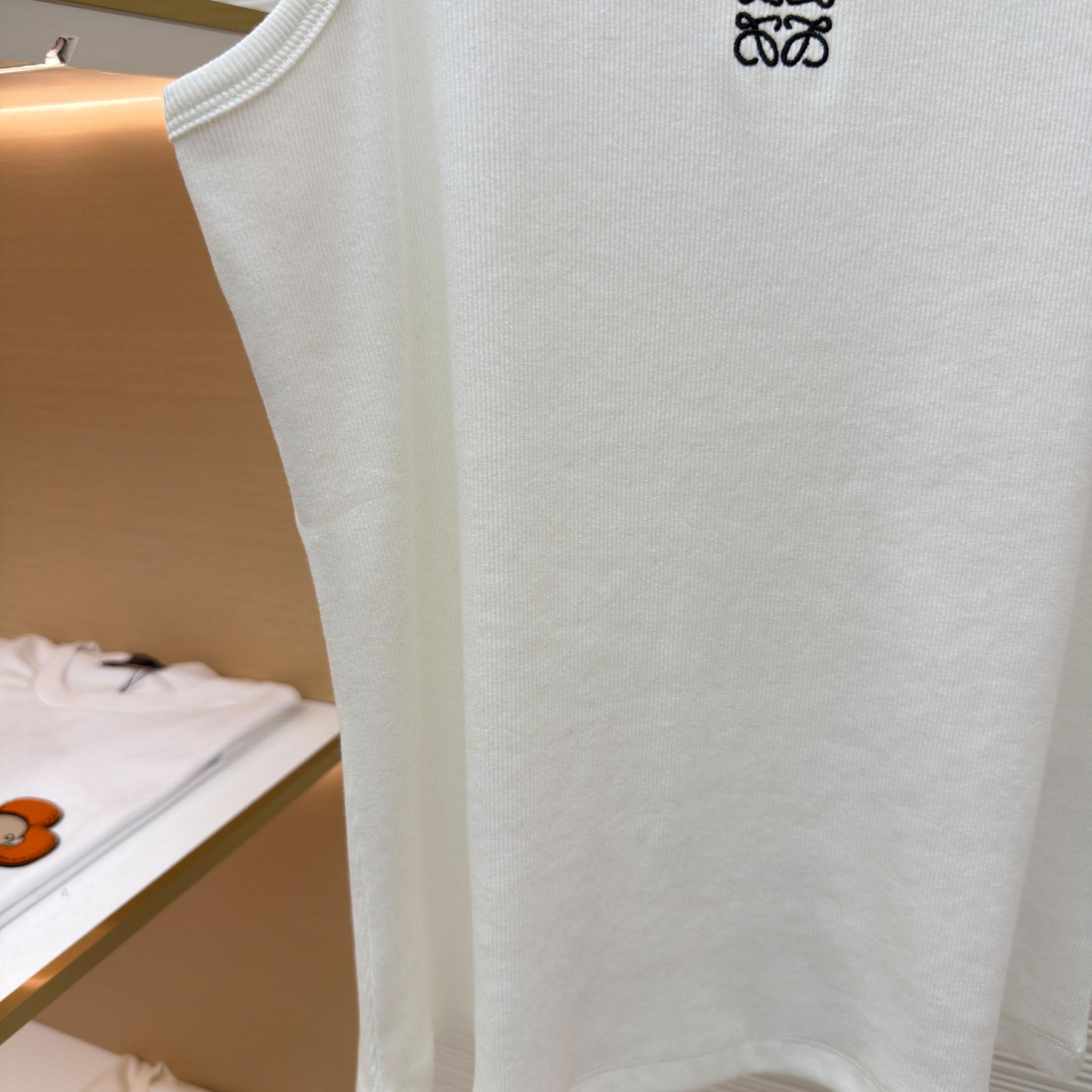 Loewe Anagram Tank Top 'White' - FashionPlug