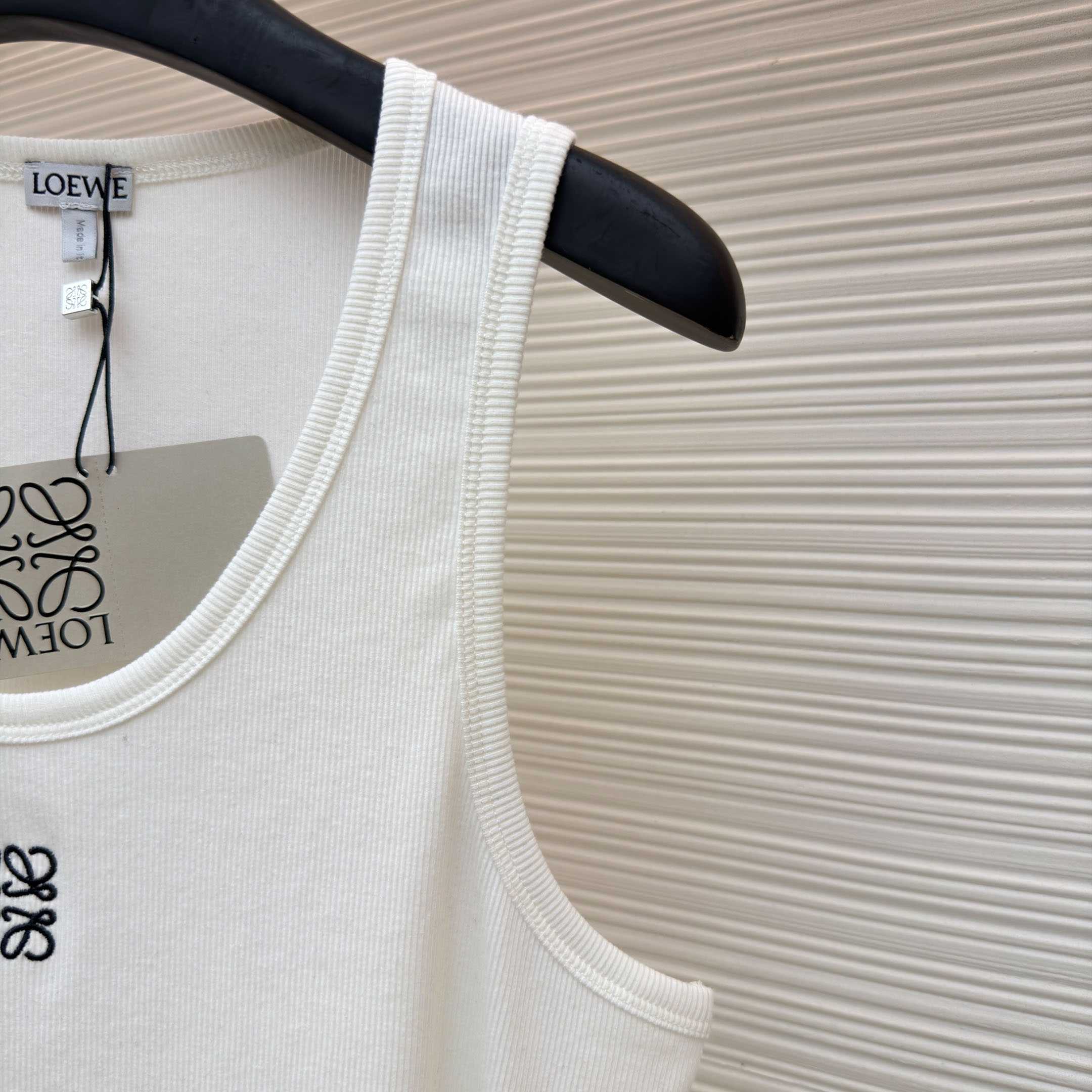 Loewe Anagram Tank Top 'White' - FashionPlug
