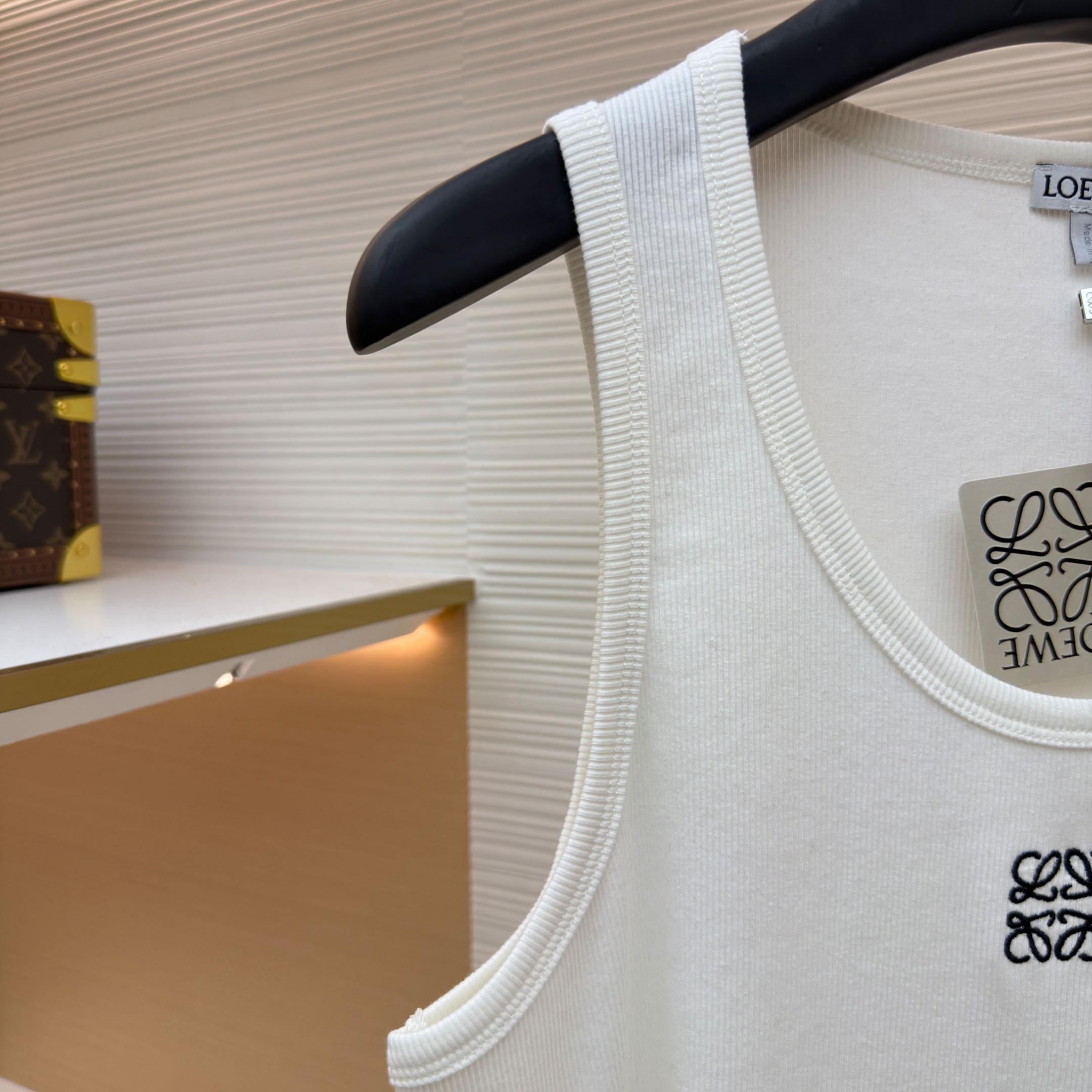 Loewe Anagram Tank Top 'White' - FashionPlug