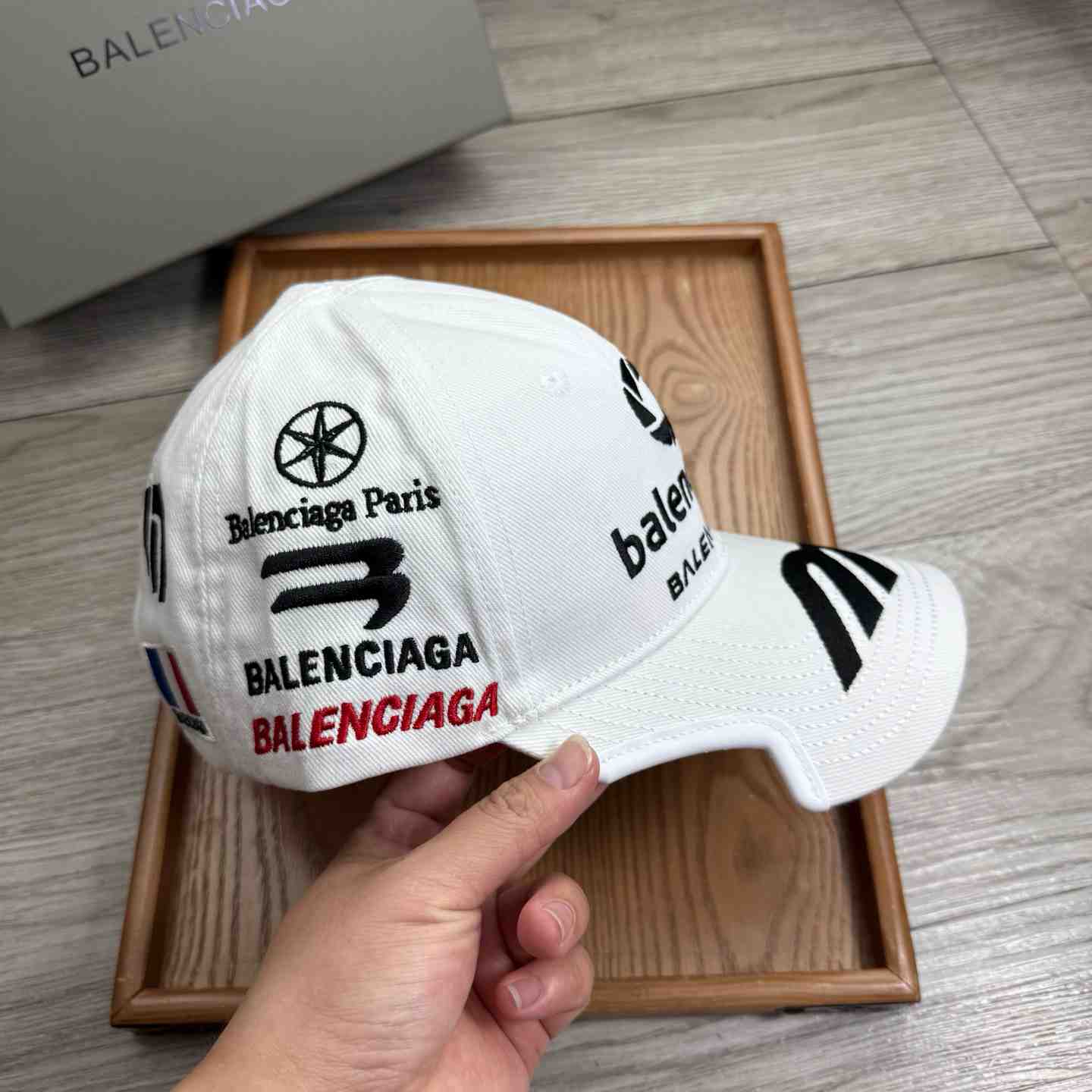 Balenciaga Top League Racer Cap Hat - FashionPlug