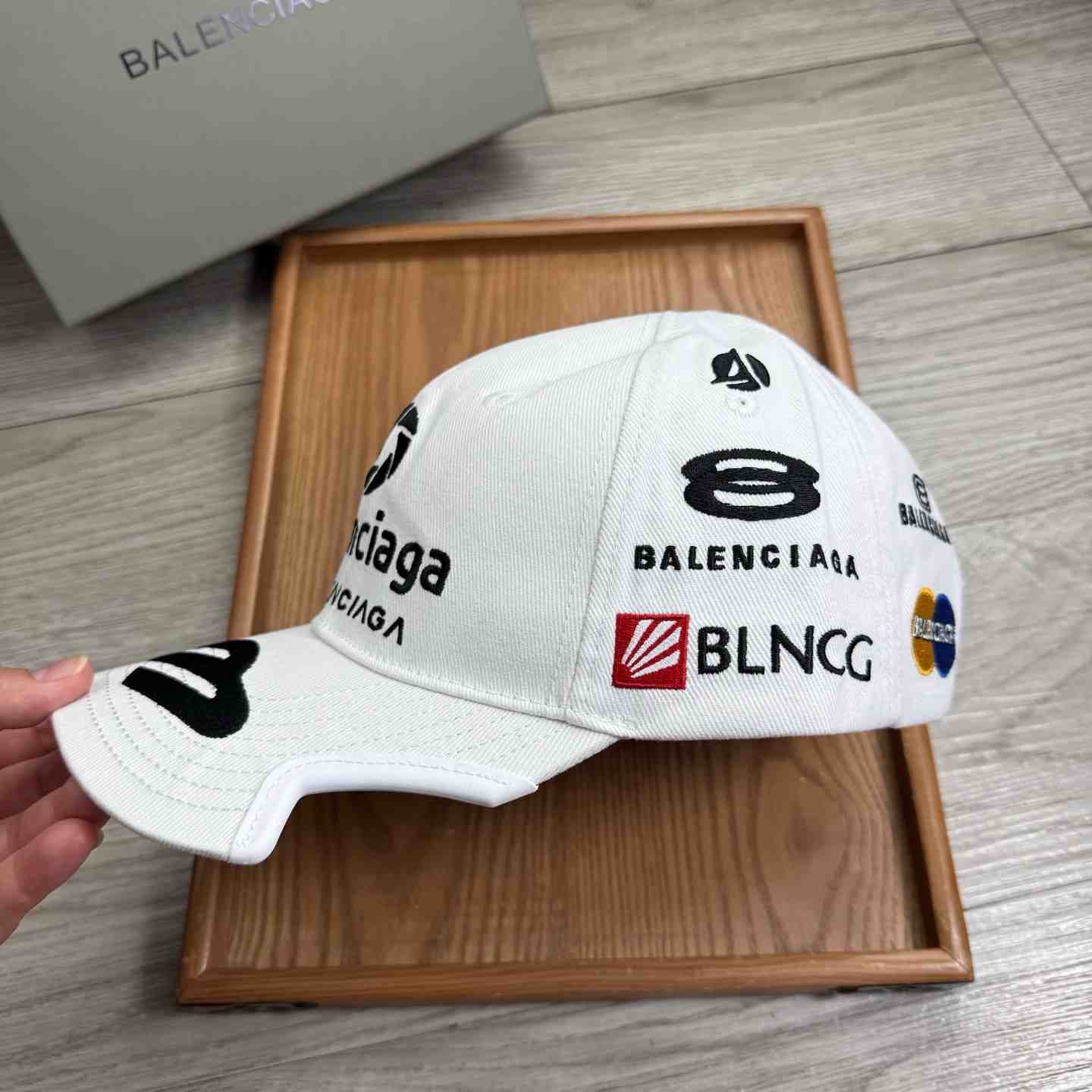 Balenciaga Top League Racer Cap Hat - FashionPlug