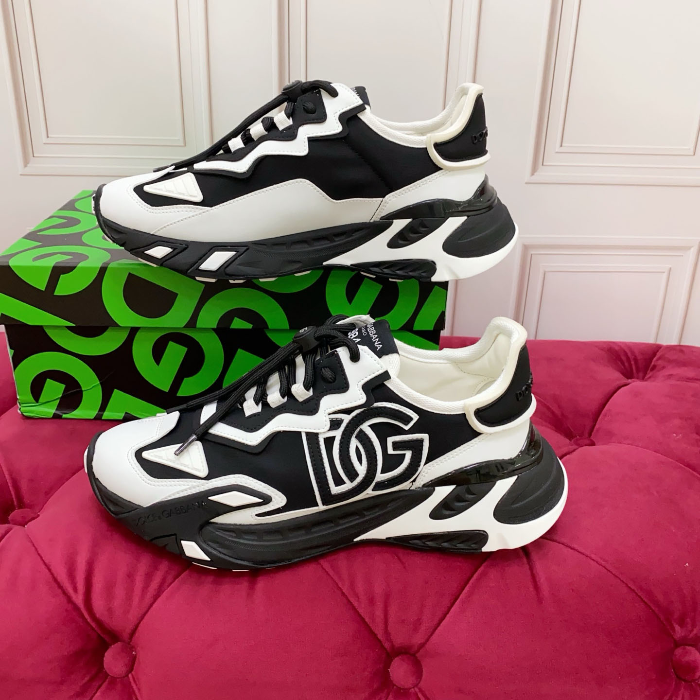 Dolce & Gabbana Day Faster Sneakers In Fabric - FashionPlug