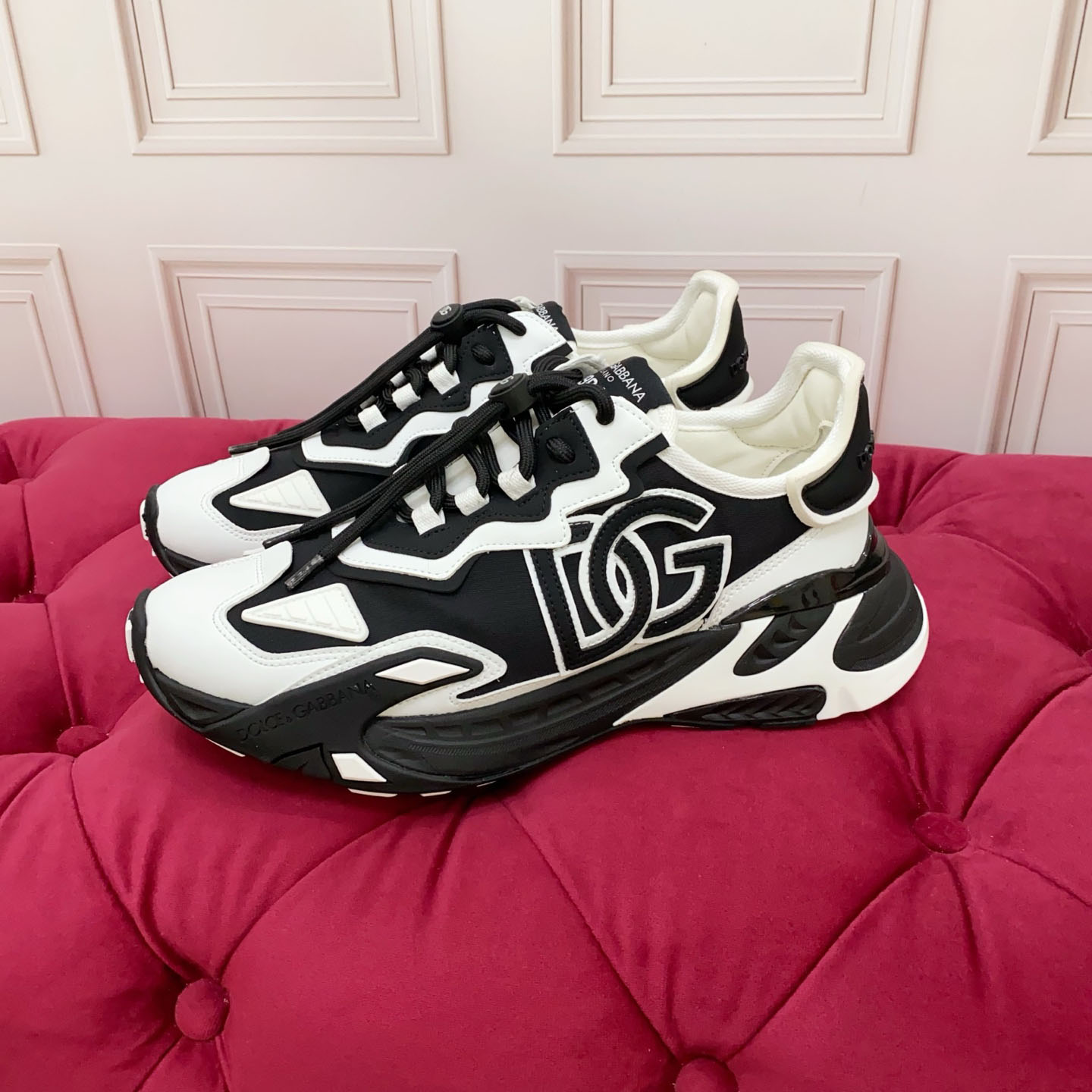 Dolce & Gabbana Day Faster Sneakers In Fabric - FashionPlug