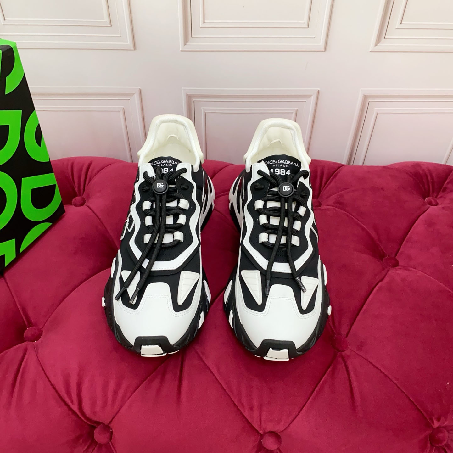 Dolce & Gabbana Day Faster Sneakers In Fabric - FashionPlug