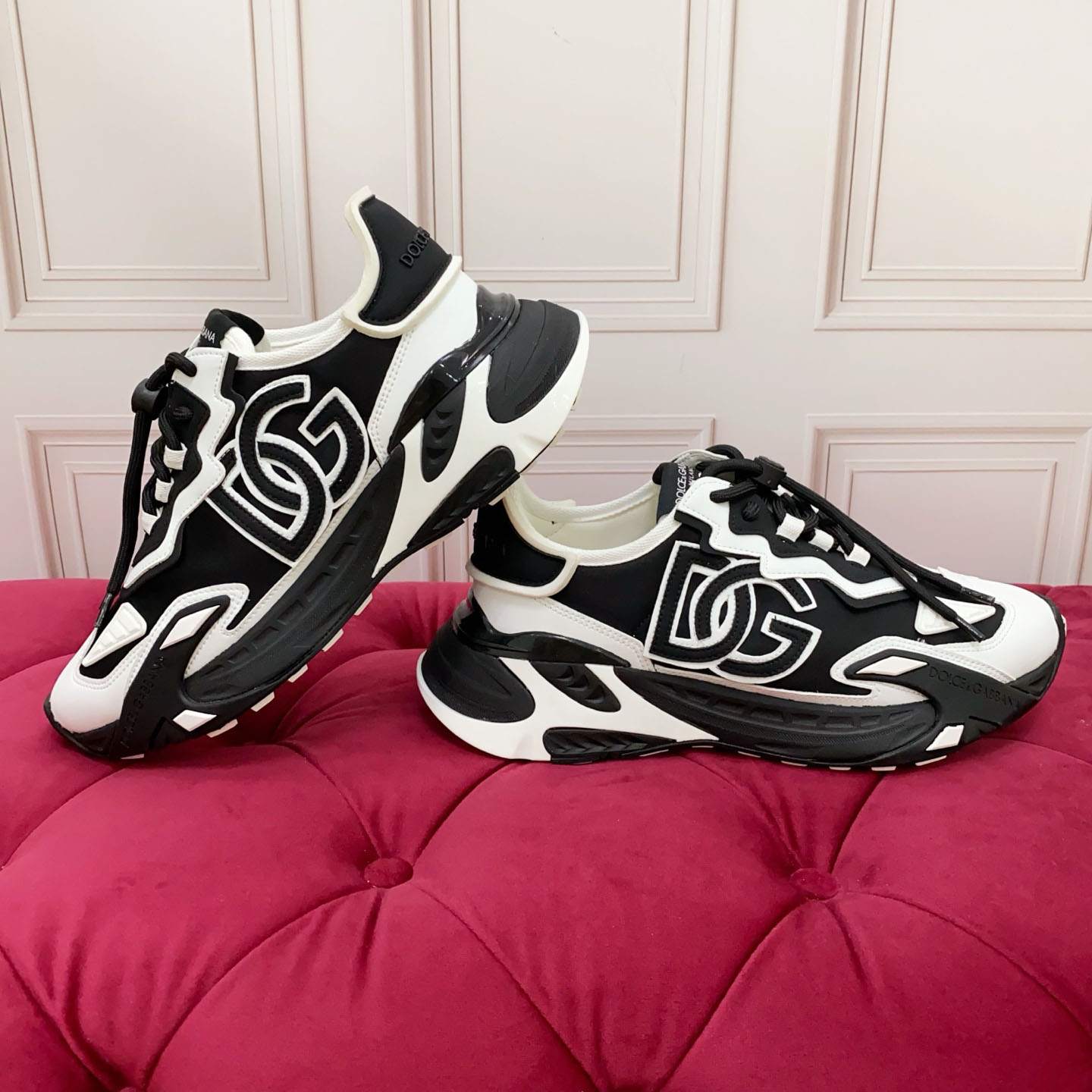 Dolce & Gabbana Day Faster Sneakers In Fabric - FashionPlug