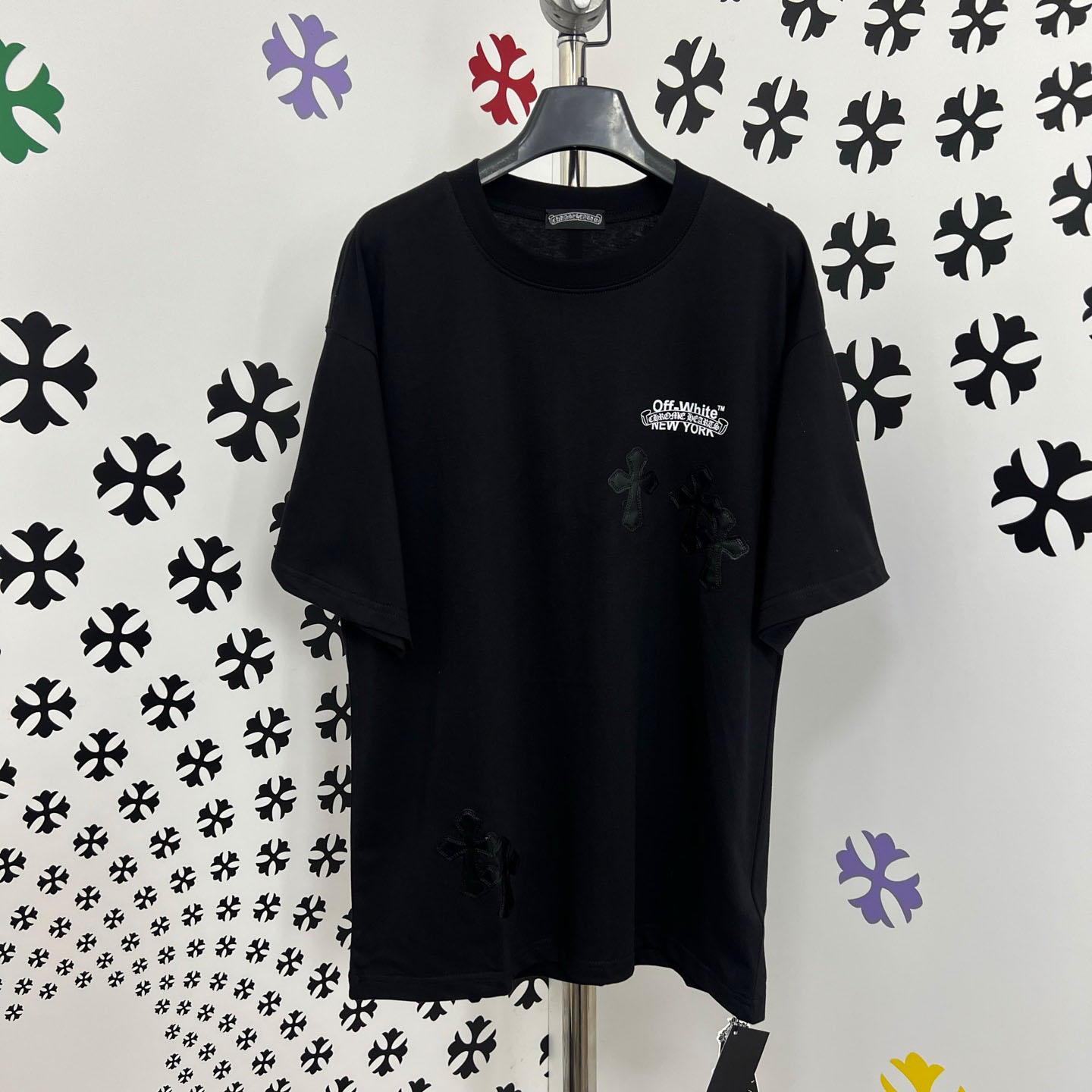 Chrome Hearts X Off-White  New York Tee  'Black' - FashionPlug