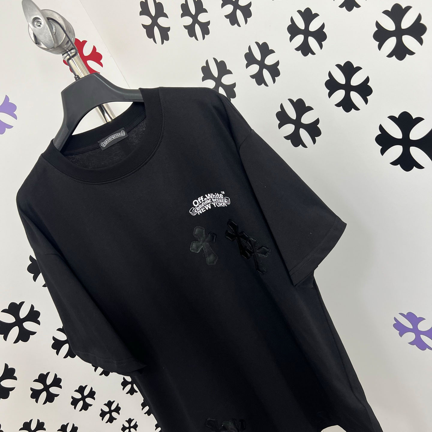 Chrome Hearts X Off-White  New York Tee  'Black' - FashionPlug