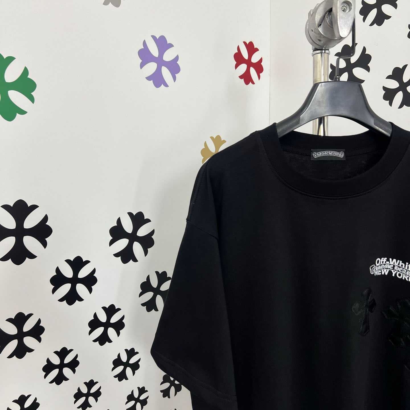 Chrome Hearts X Off-White  New York Tee  'Black' - FashionPlug