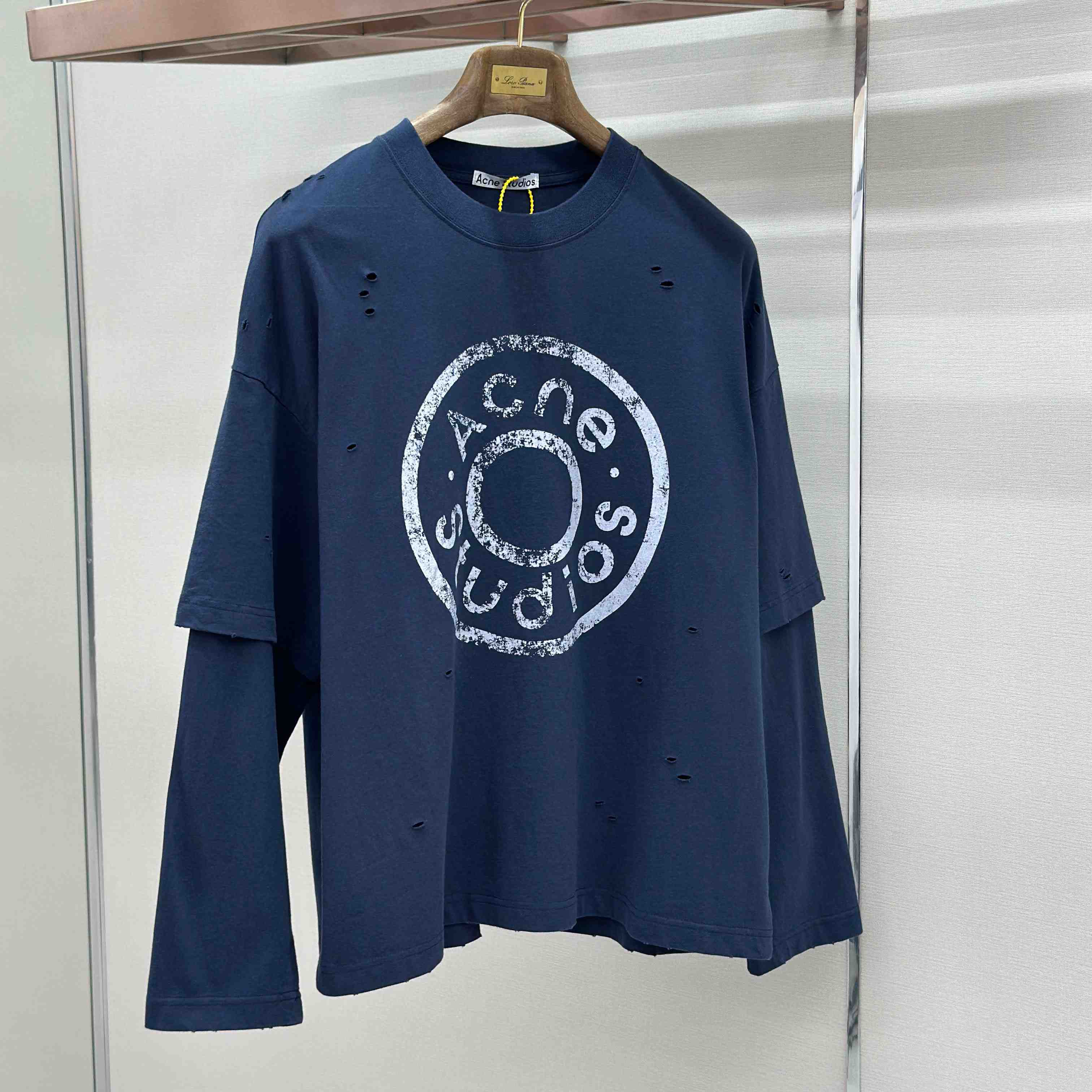 Acne Studios  Layered Logo T-shirt - FashionPlug