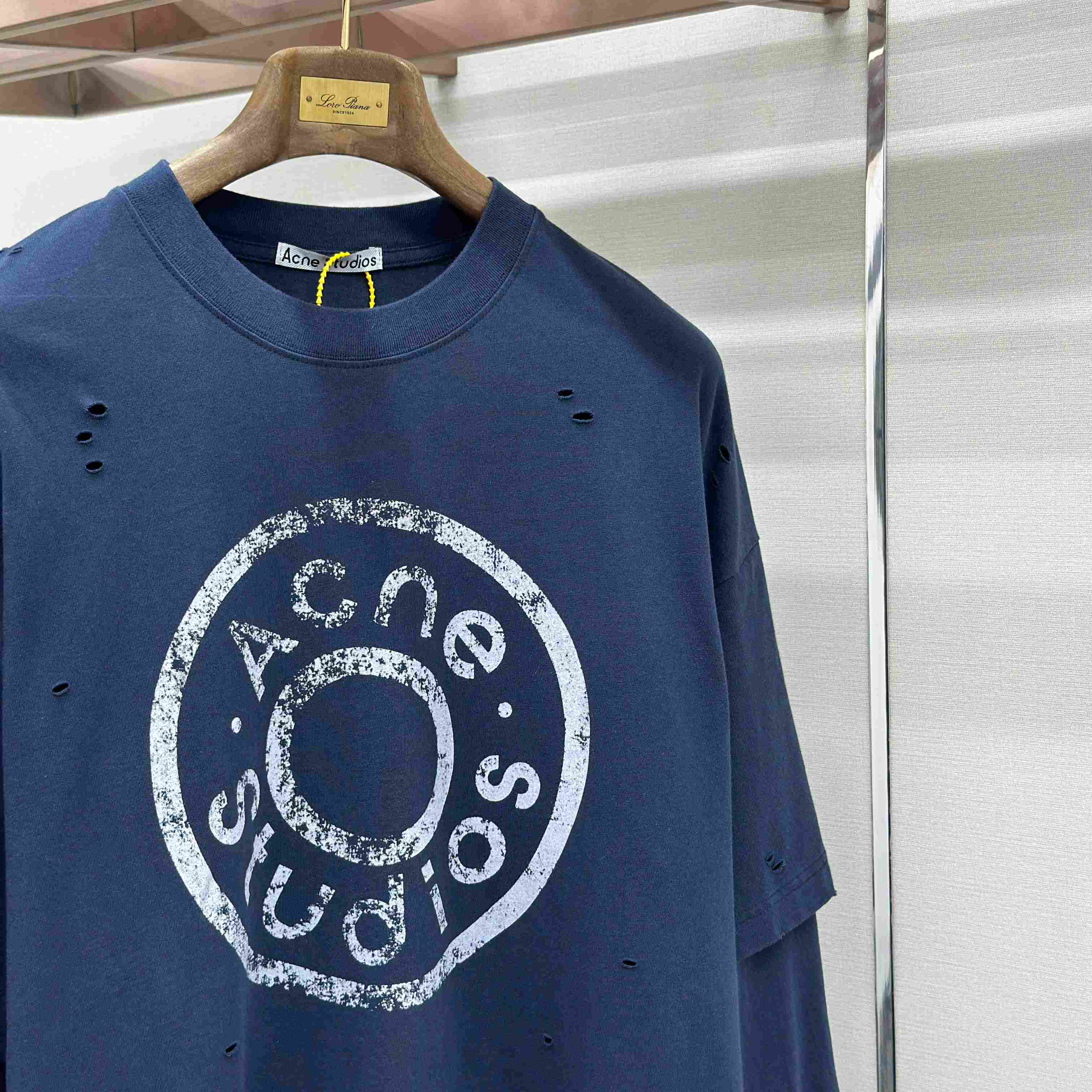 Acne Studios  Layered Logo T-shirt - FashionPlug