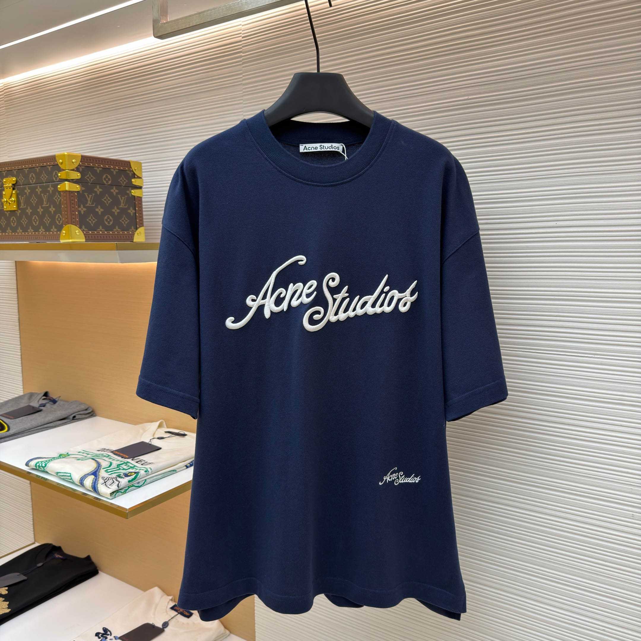 Acne Studios  Embroidered Logo T-shirt - FashionPlug