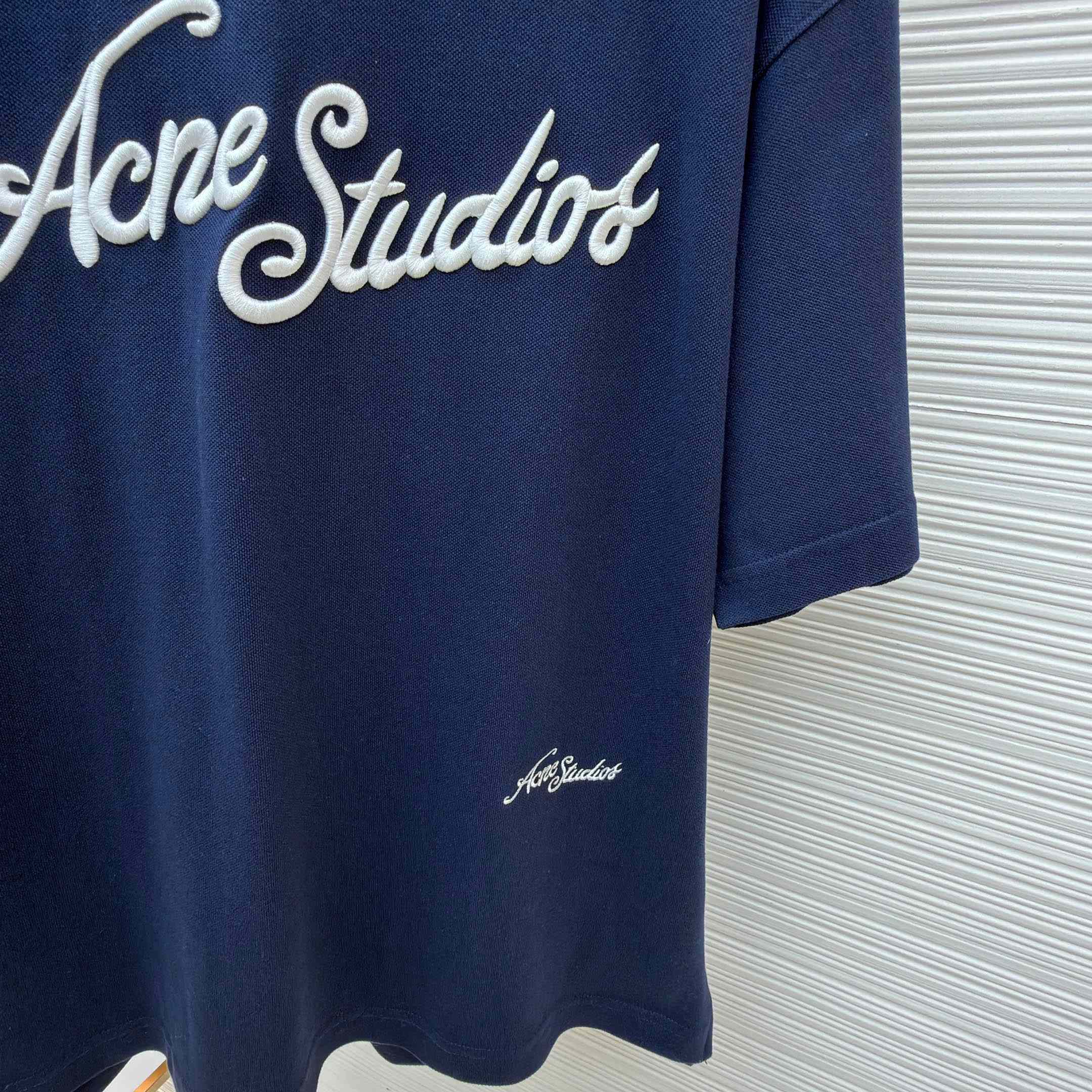 Acne Studios  Embroidered Logo T-shirt - FashionPlug