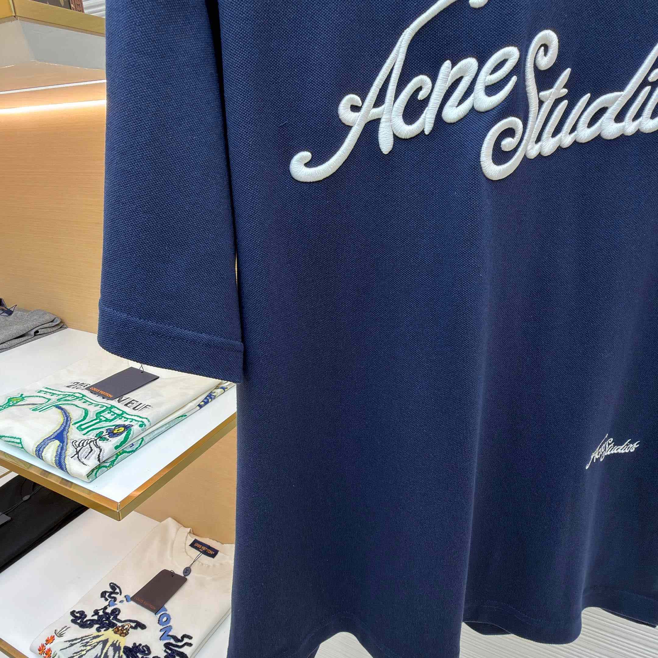 Acne Studios  Embroidered Logo T-shirt - FashionPlug