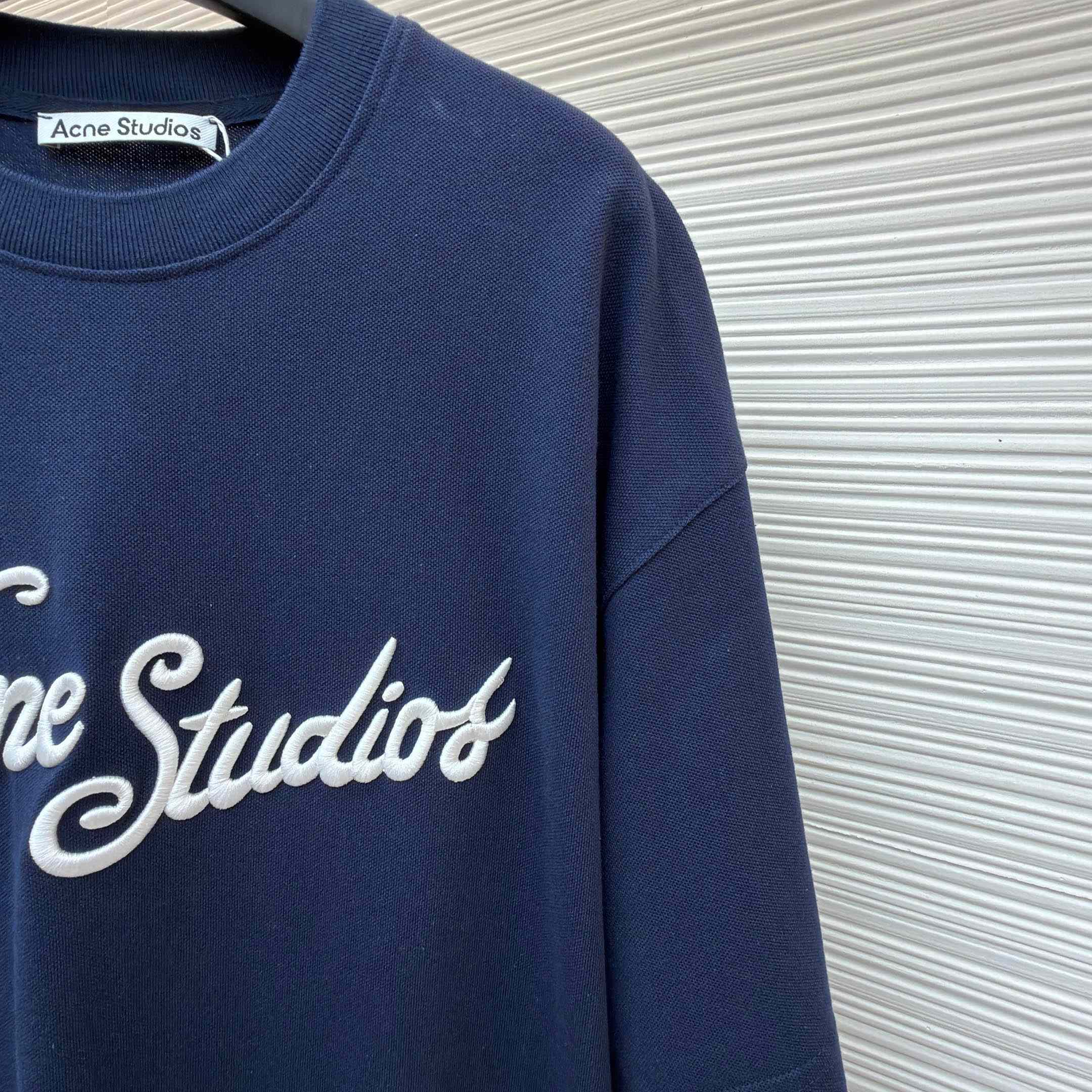 Acne Studios  Embroidered Logo T-shirt - FashionPlug