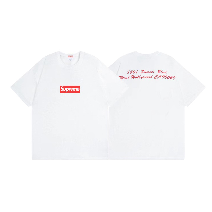 Supreme LA Box Logo Tee 'White' - FashionPlug
