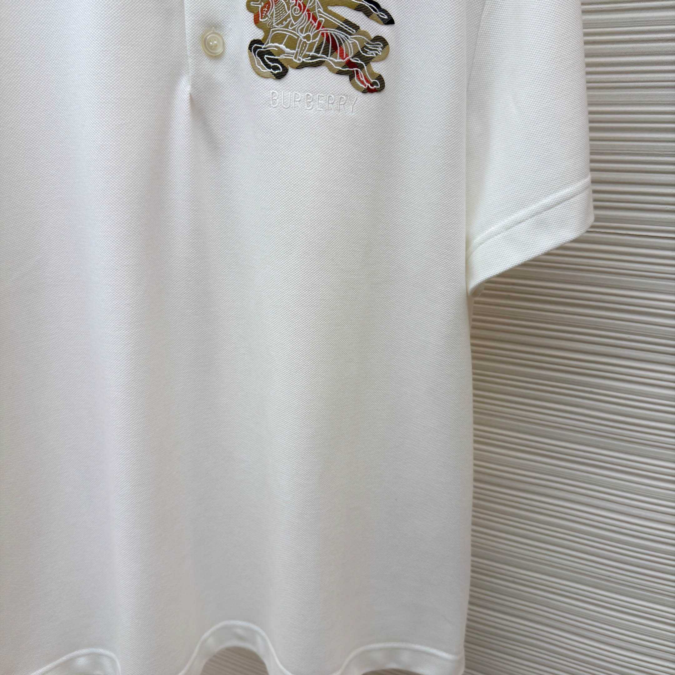 Burberry EKD Sketch Cotton Polo Shirt - FashionPlug