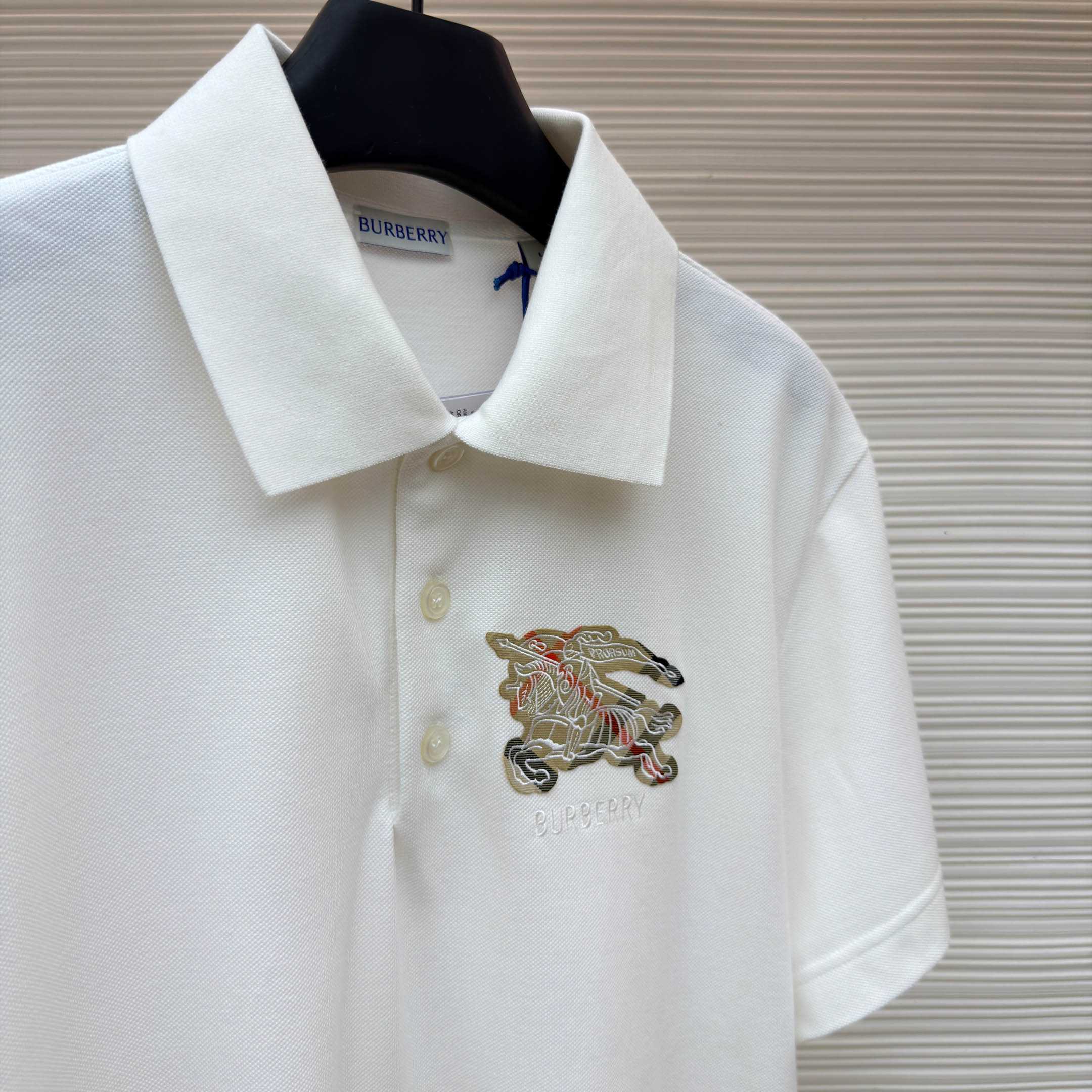Burberry EKD Sketch Cotton Polo Shirt - FashionPlug