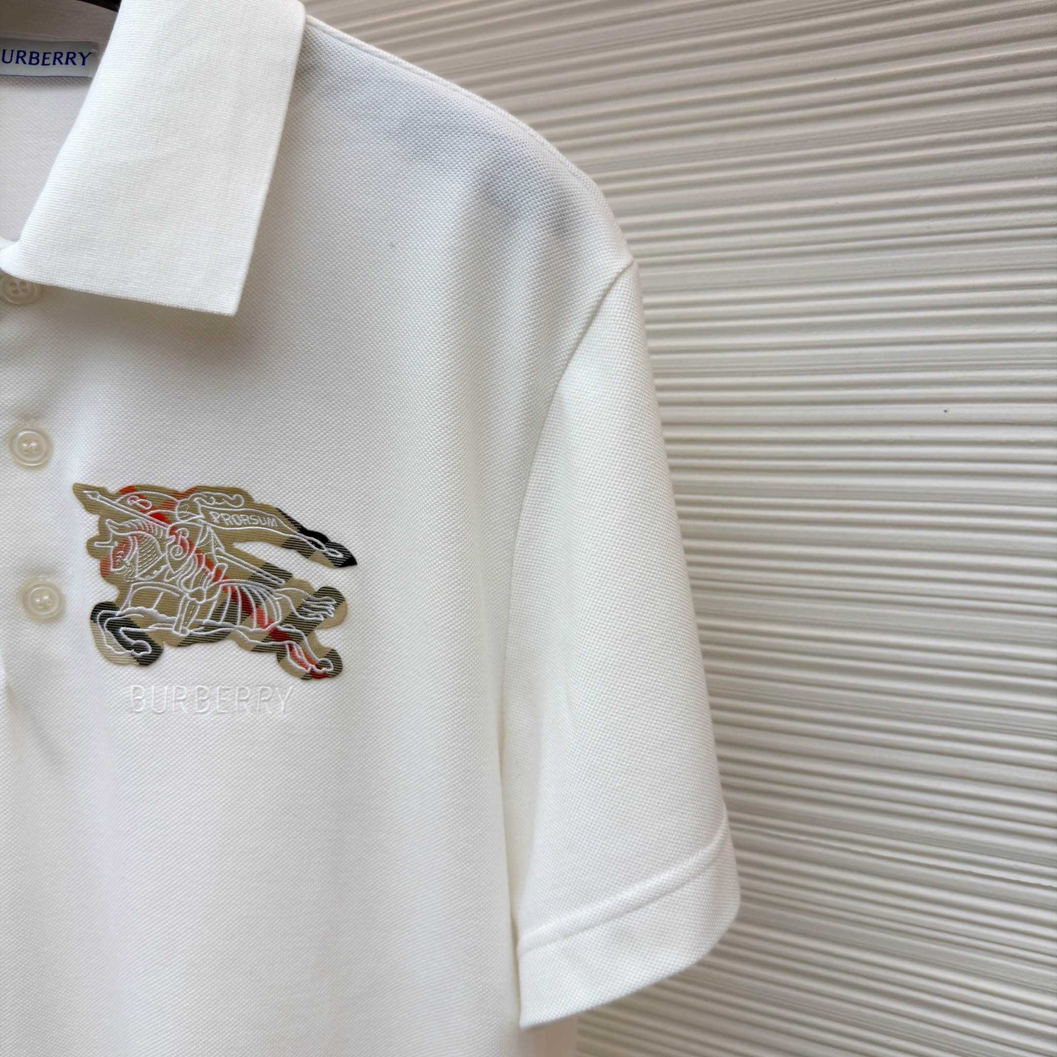 Burberry EKD Sketch Cotton Polo Shirt - FashionPlug