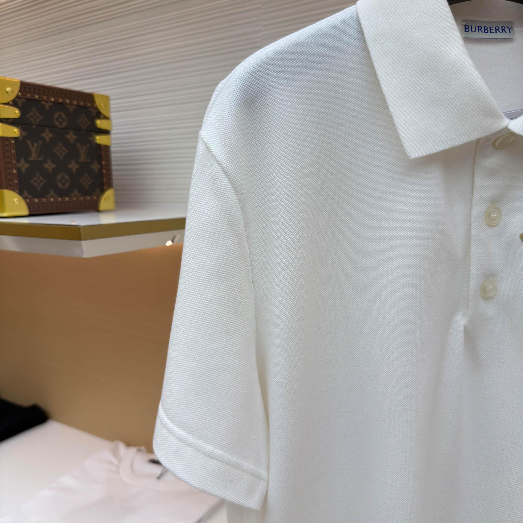 Burberry EKD Sketch Cotton Polo Shirt - FashionPlug